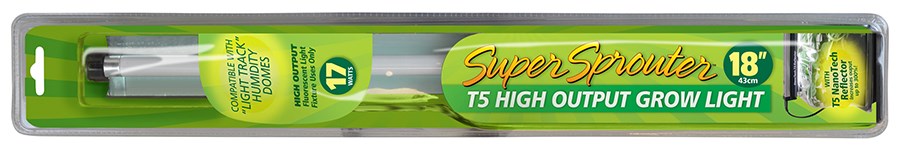 Super Sprouter 18in T5 HO Grow Light Blister Pack — Single Unit