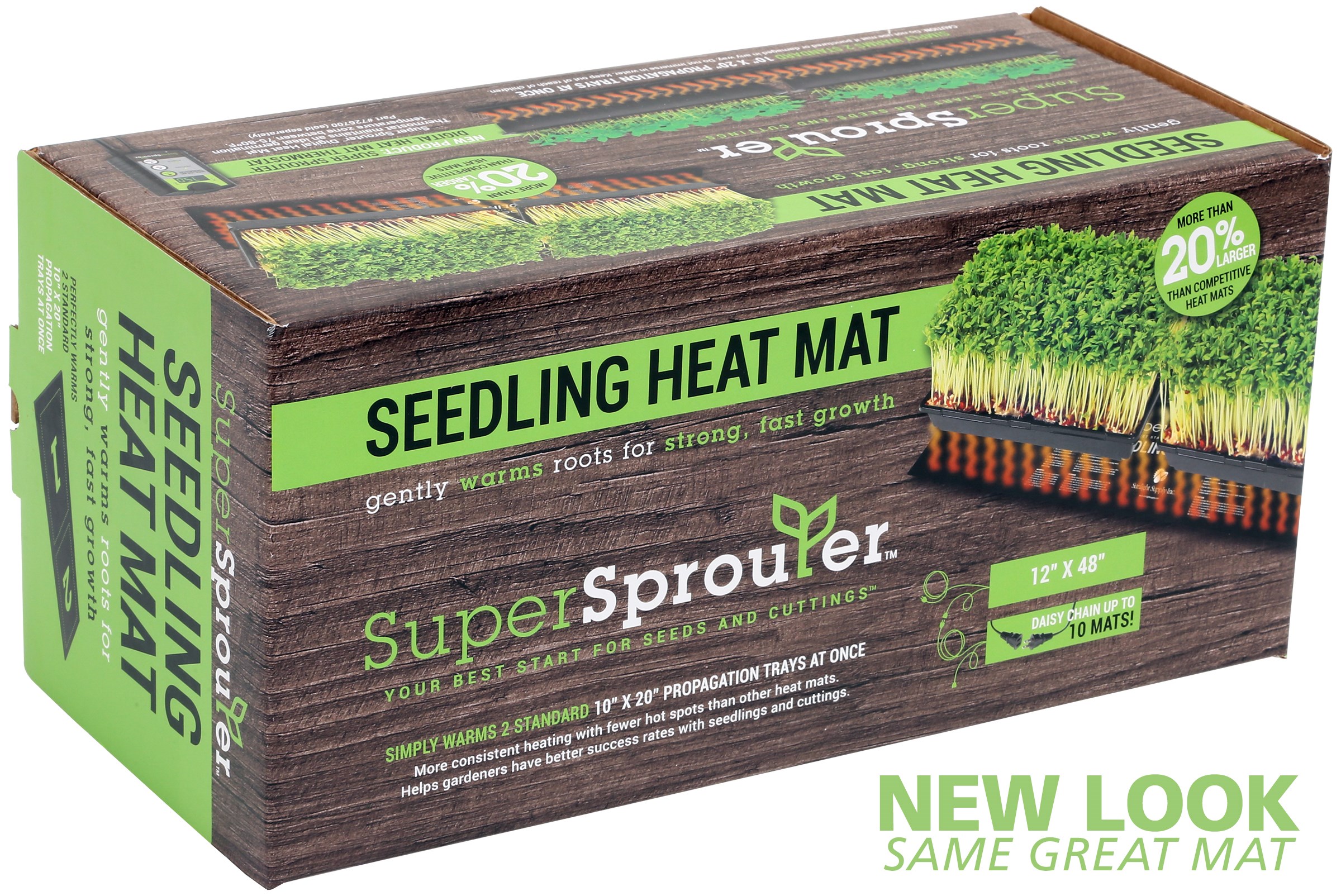 Super Sprouter 12in x 48in 2 Tray Seedling Heat Mat Daisy-Chainable — Single Unit - Image 4