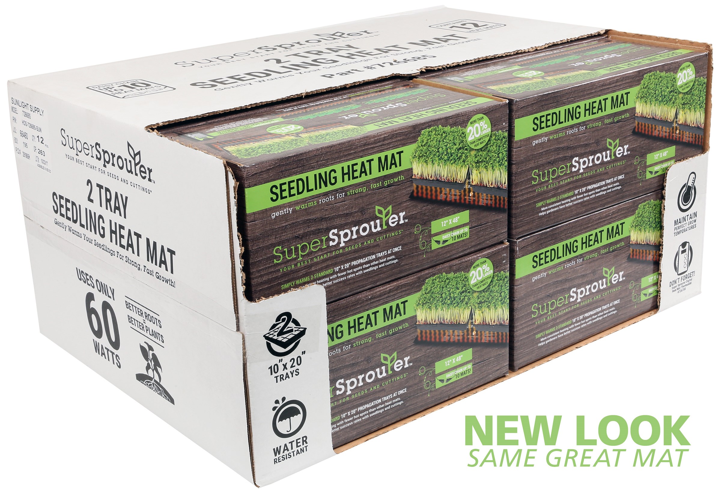 Super Sprouter 12in x 48in 2 Tray Seedling Heat Mat Daisy-Chainable — Single Unit - Image 5