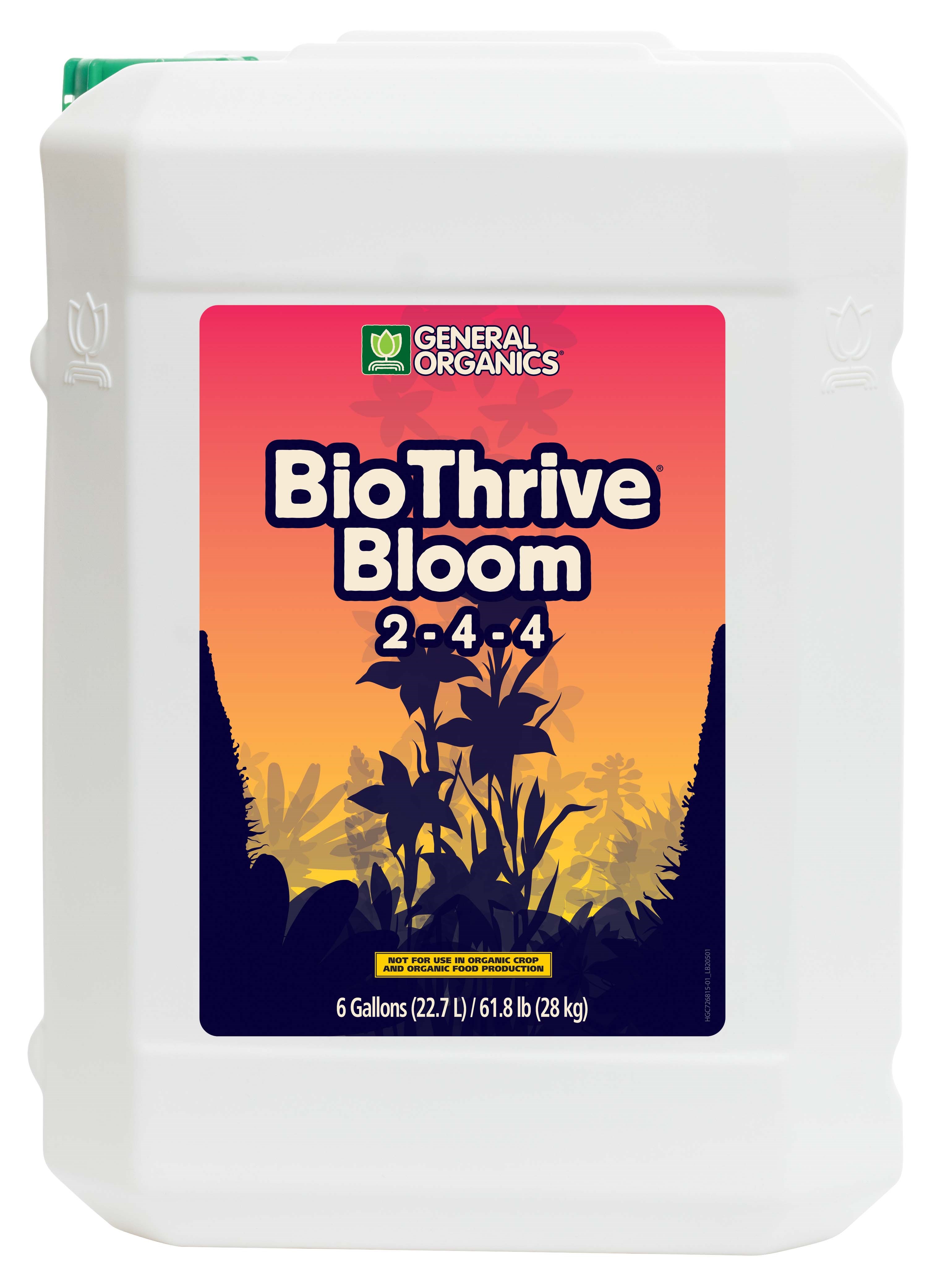 General Organics 6gal BioThrive Bloom 2-4-4 — Single Unit