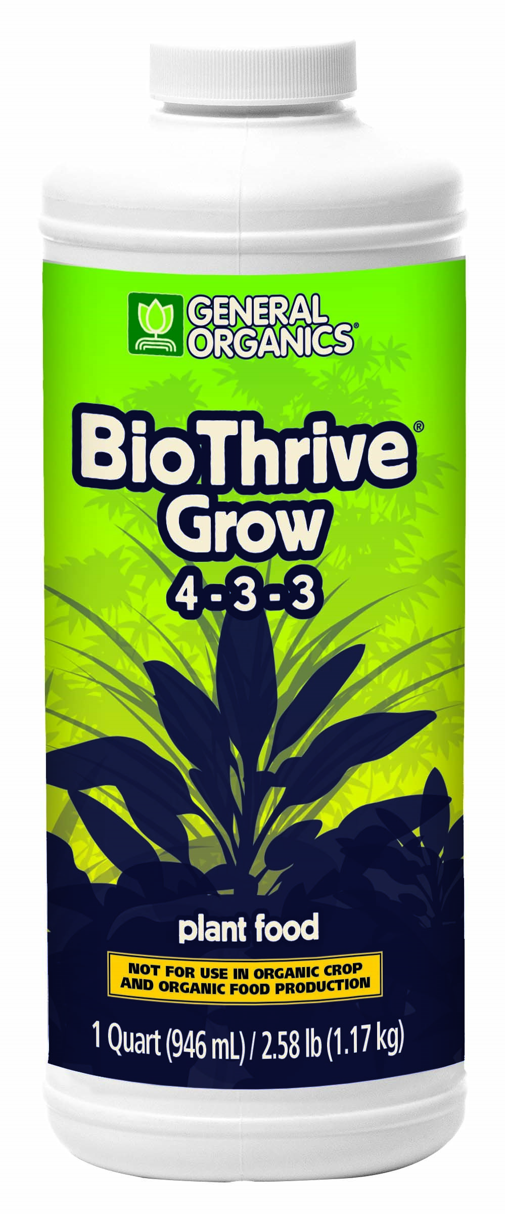 General Organics 32oz BioThrive Grow — Single Unit