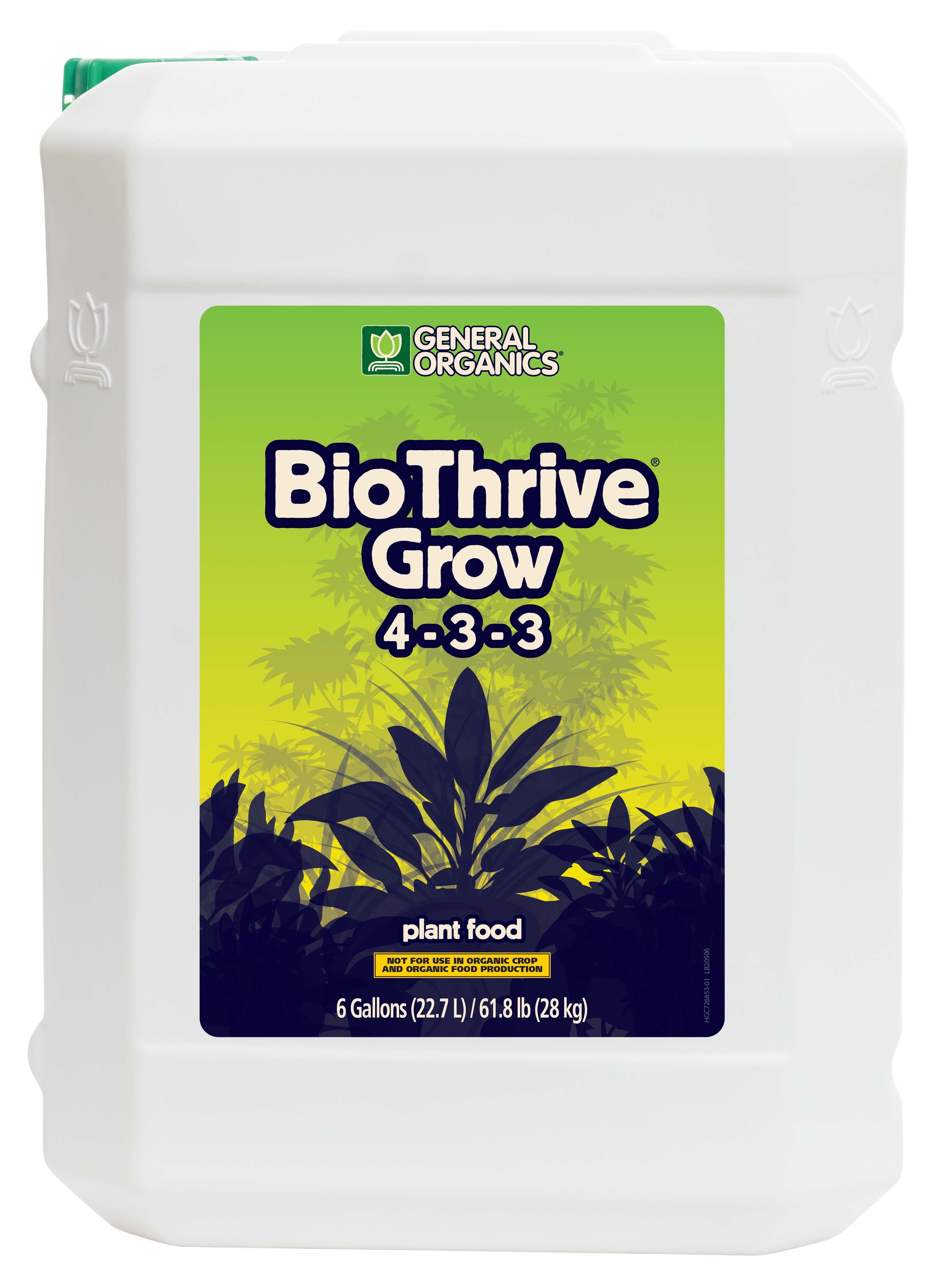 General Organics 6gal BioThrive Grow — Single Unit