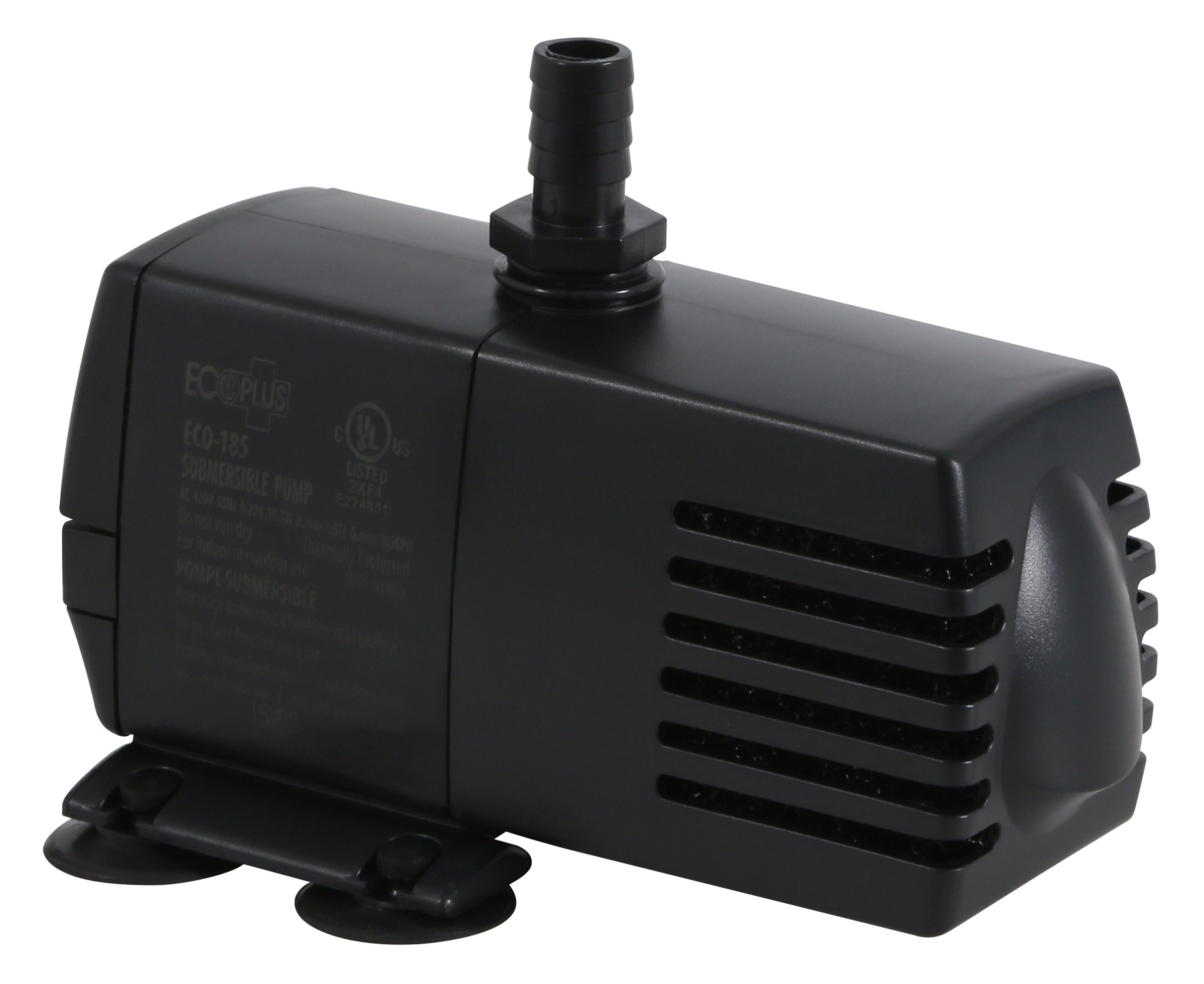 EcoPlus Eco 185 Fixed Flow Submersible/Inline Pump 158 GPH — Single Unit