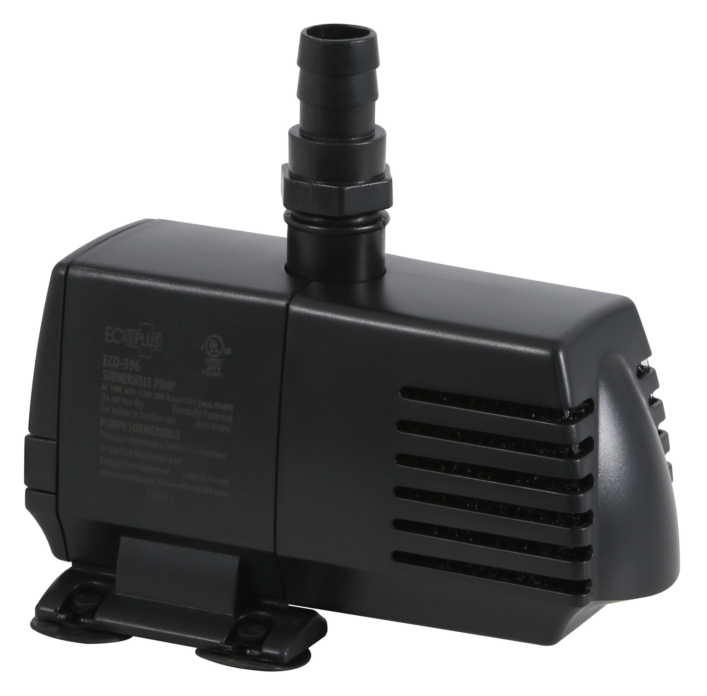 EcoPlus Eco 396 Fixed Flow Submersible/Inline Pump 396 GPH — Single Unit
