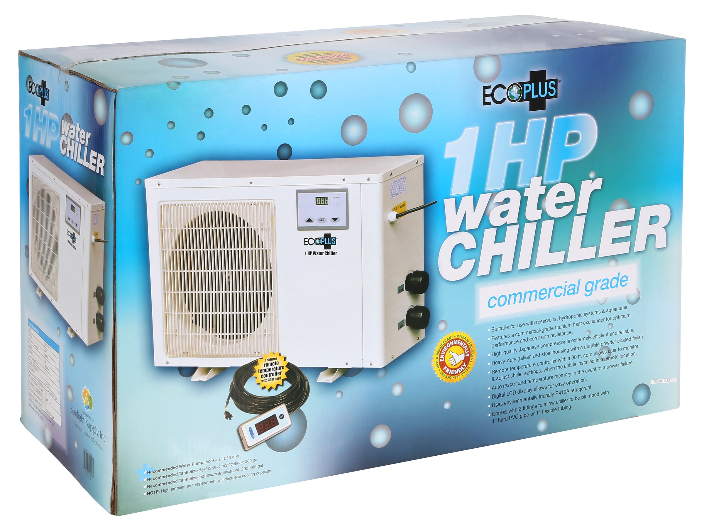 EcoPlus 1 HP Commercial Grade Water Chiller — Single Unit - Image 3