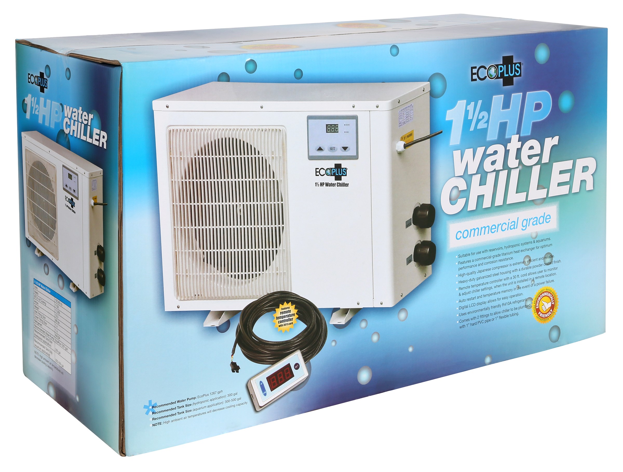 EcoPlus 1.5 HP Commercial Grade Water Chiller — Single Unit - Image 3