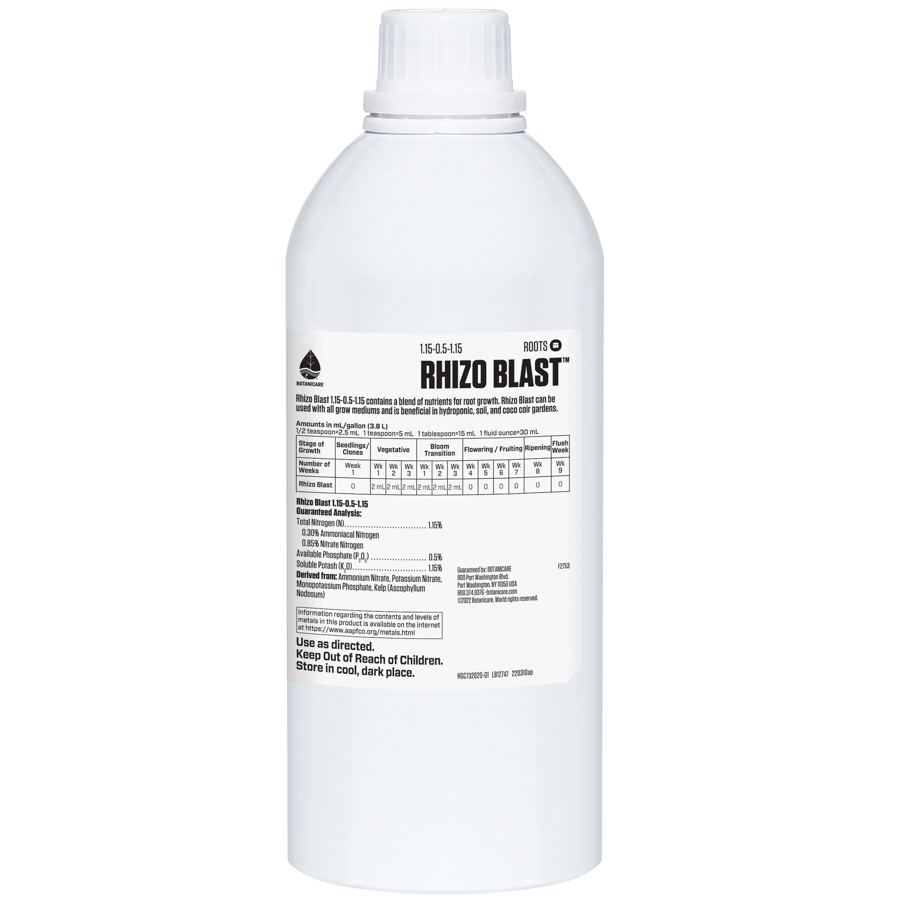 Botanicare 1000mL Rhizo Blast MI Restriction — Single Unit - Image 2