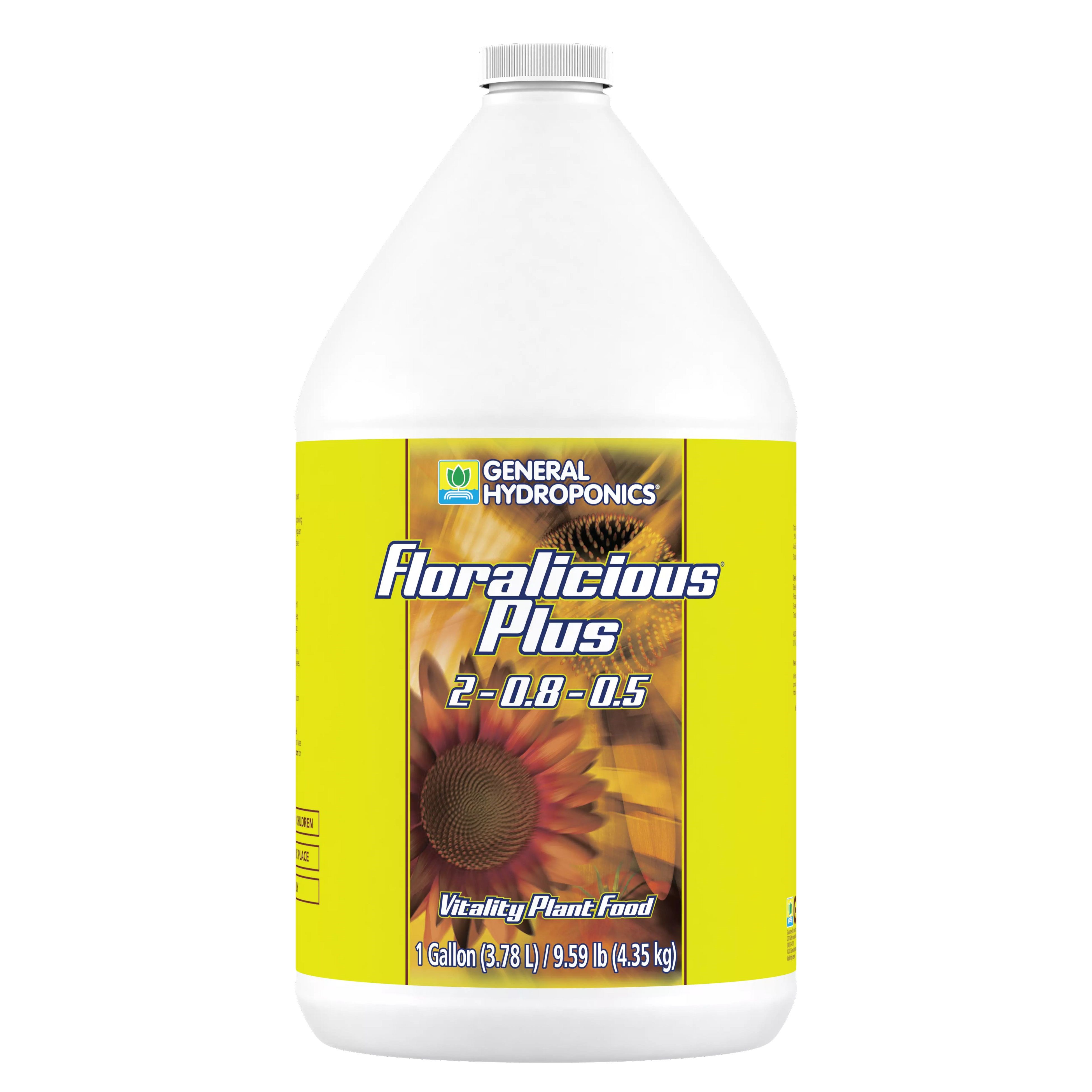 General Hydroponics 1gal Floralicious Plus 2-0.8-0.5 — Single Unit