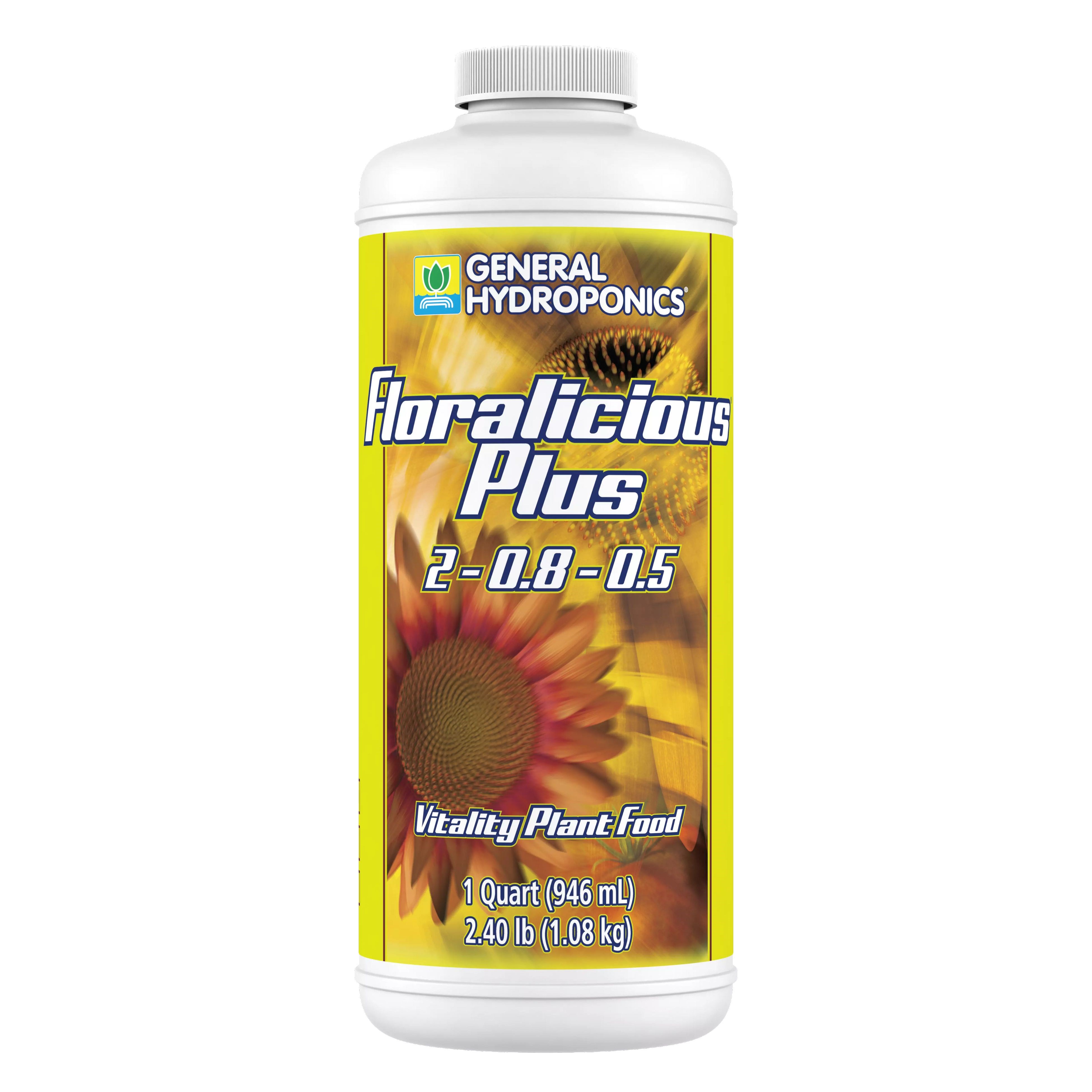 General Hydroponics 32oz Floralicious Plus 2-0.8-0.5 — Single Unit