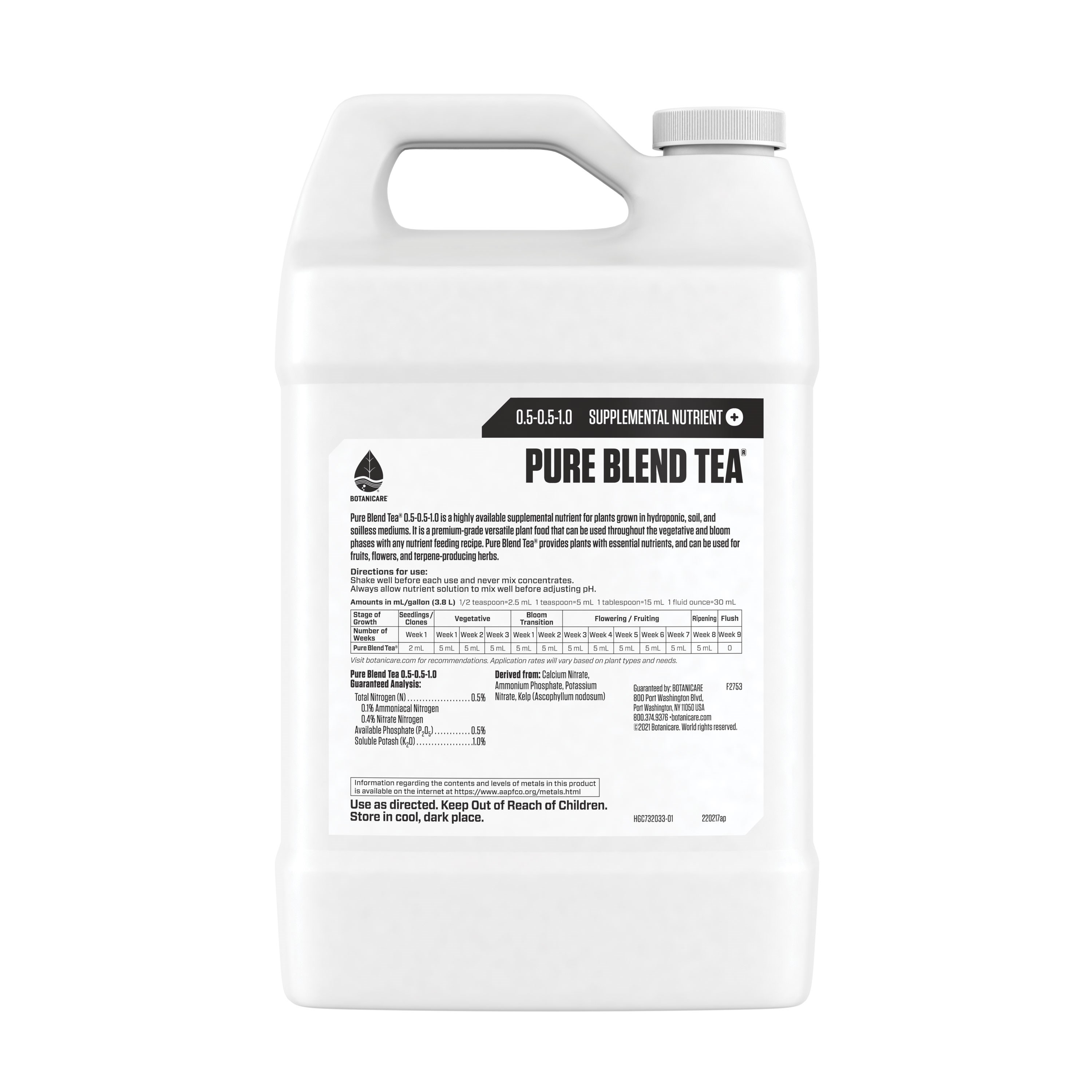 Botanicare 1gal Pure Blend Tea — Single Unit - Image 2