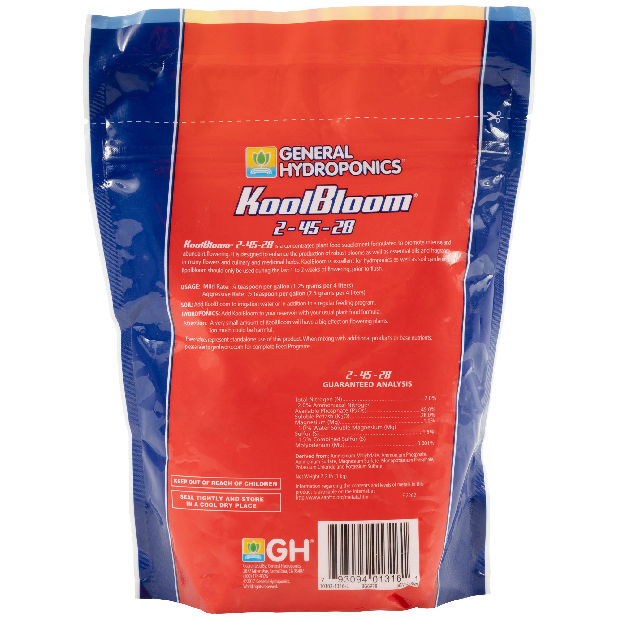 General Hydroponics 2.2# KoolBloom — Single Unit - Image 2