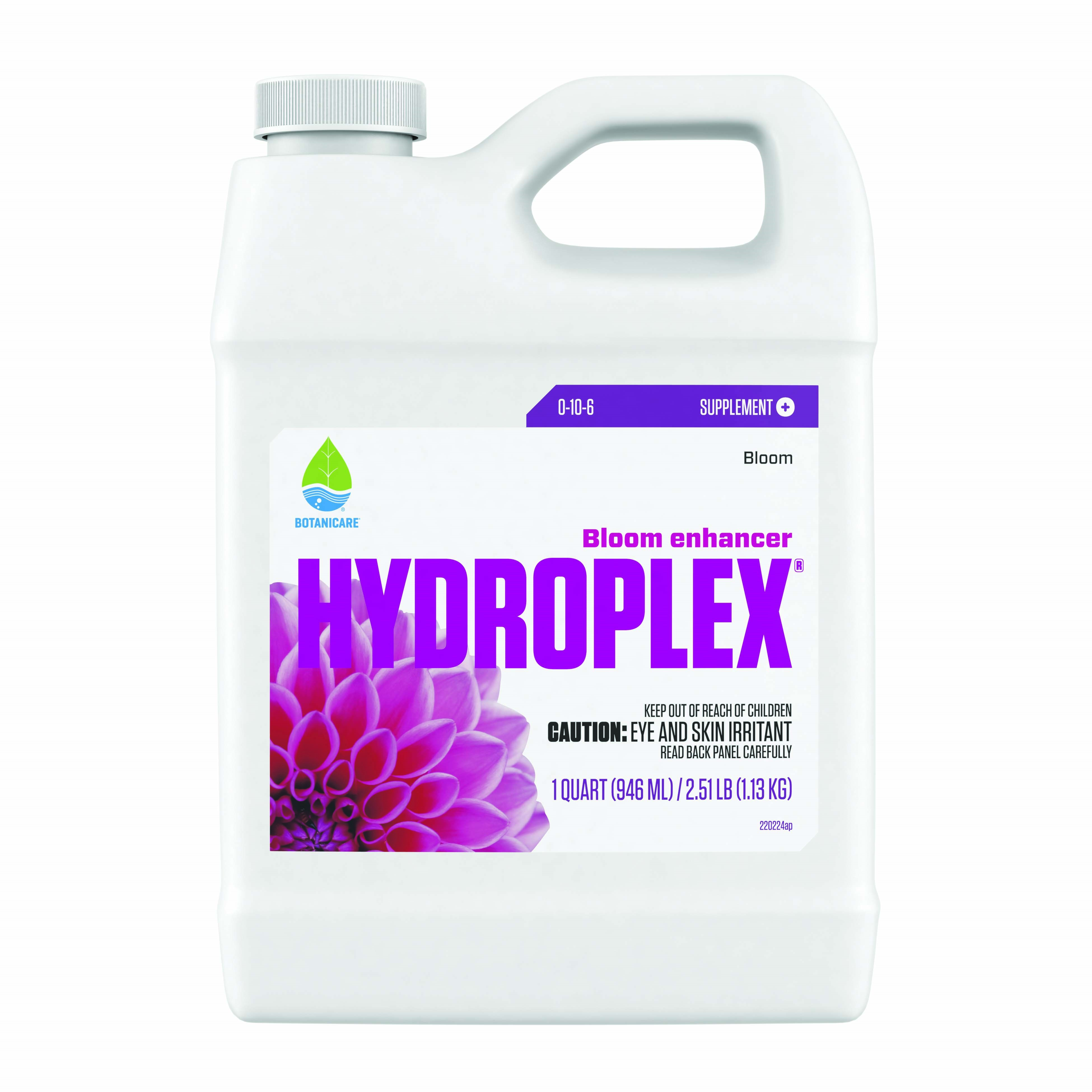 Botanicare 32oz Hydroplex Bloom 0-10-6 — Single Unit