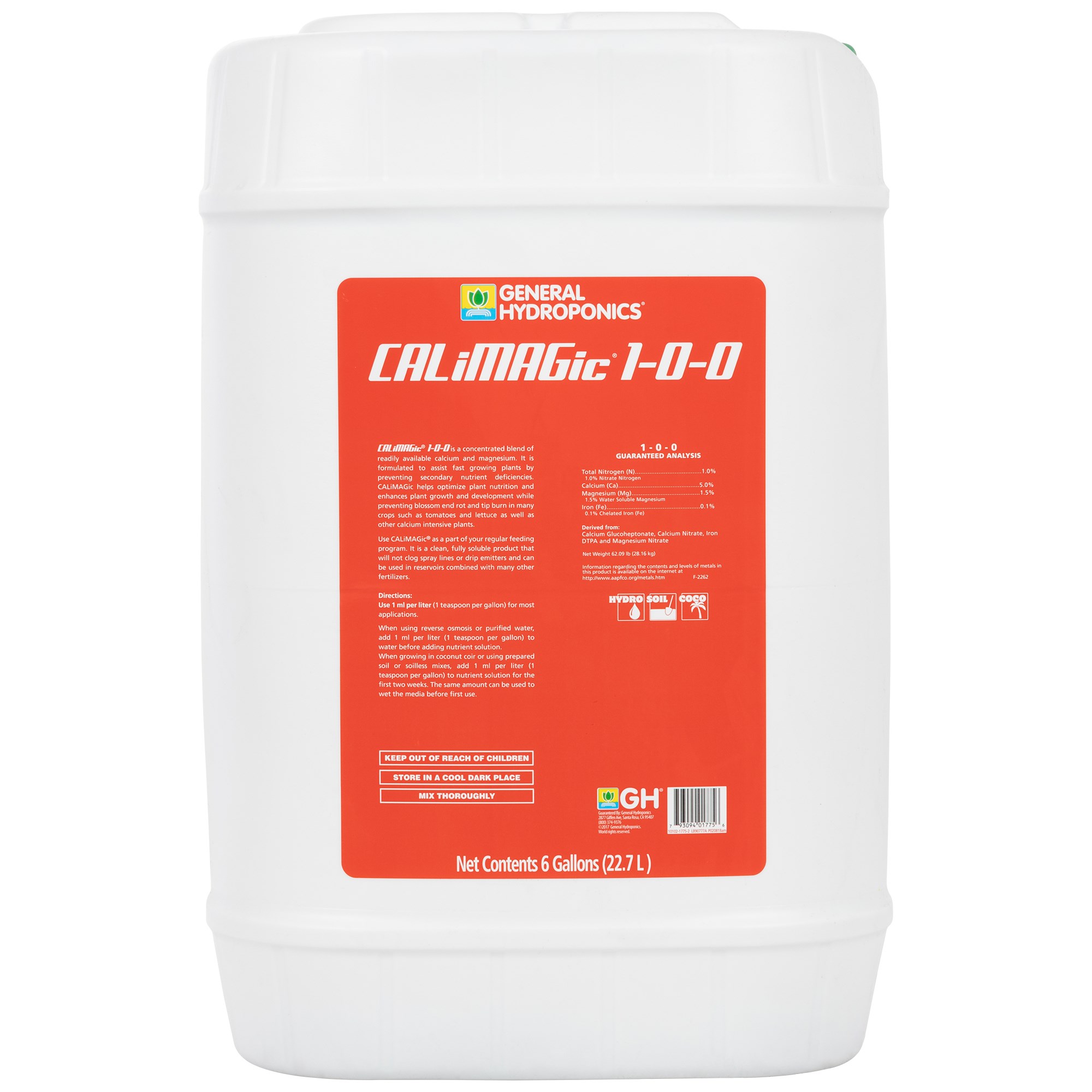 General Hydroponics 6gal CALiMAGic — Single Unit - Image 2