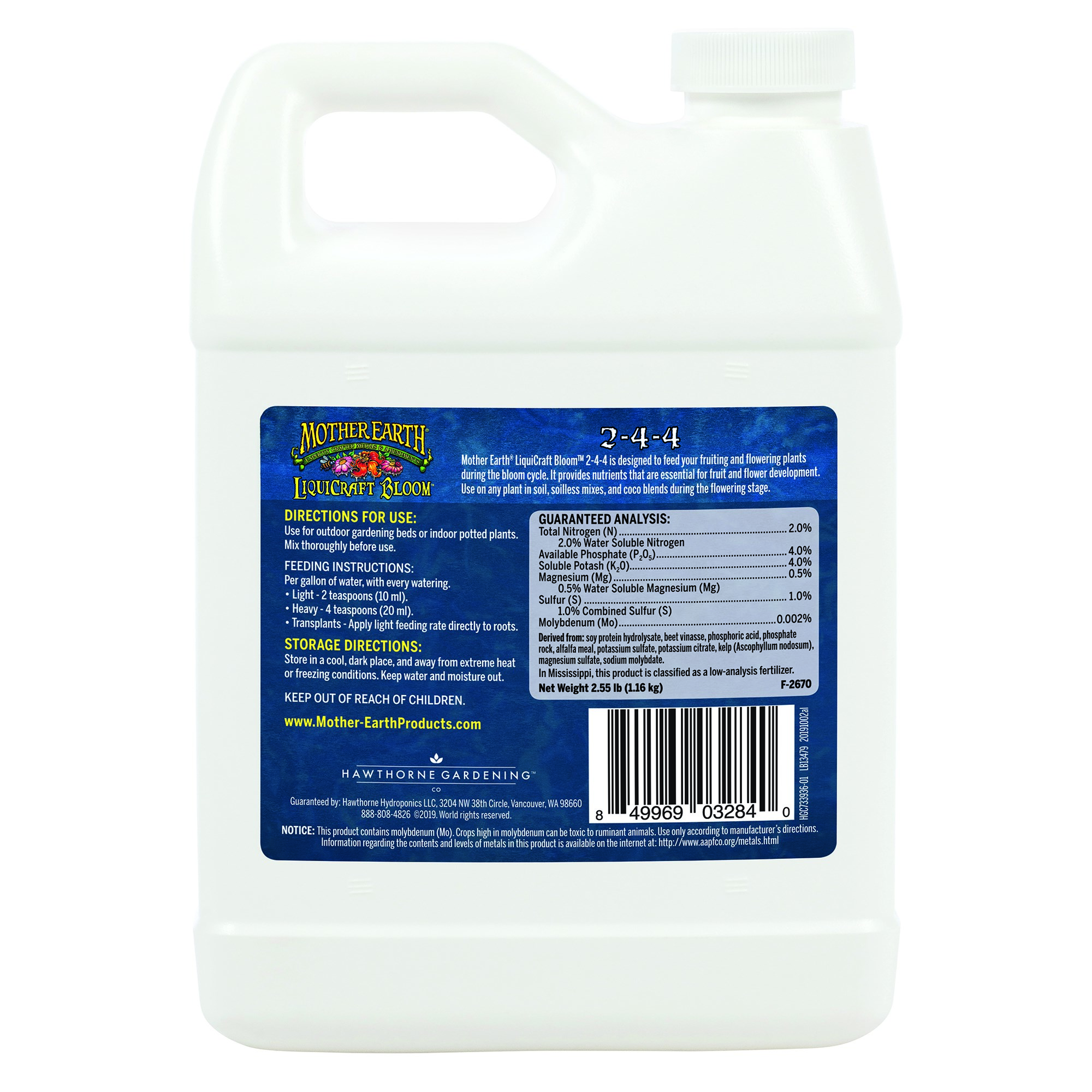 Mother Earth 32oz LiquiCraft Bloom 2-4-4 — Single Unit - Image 2