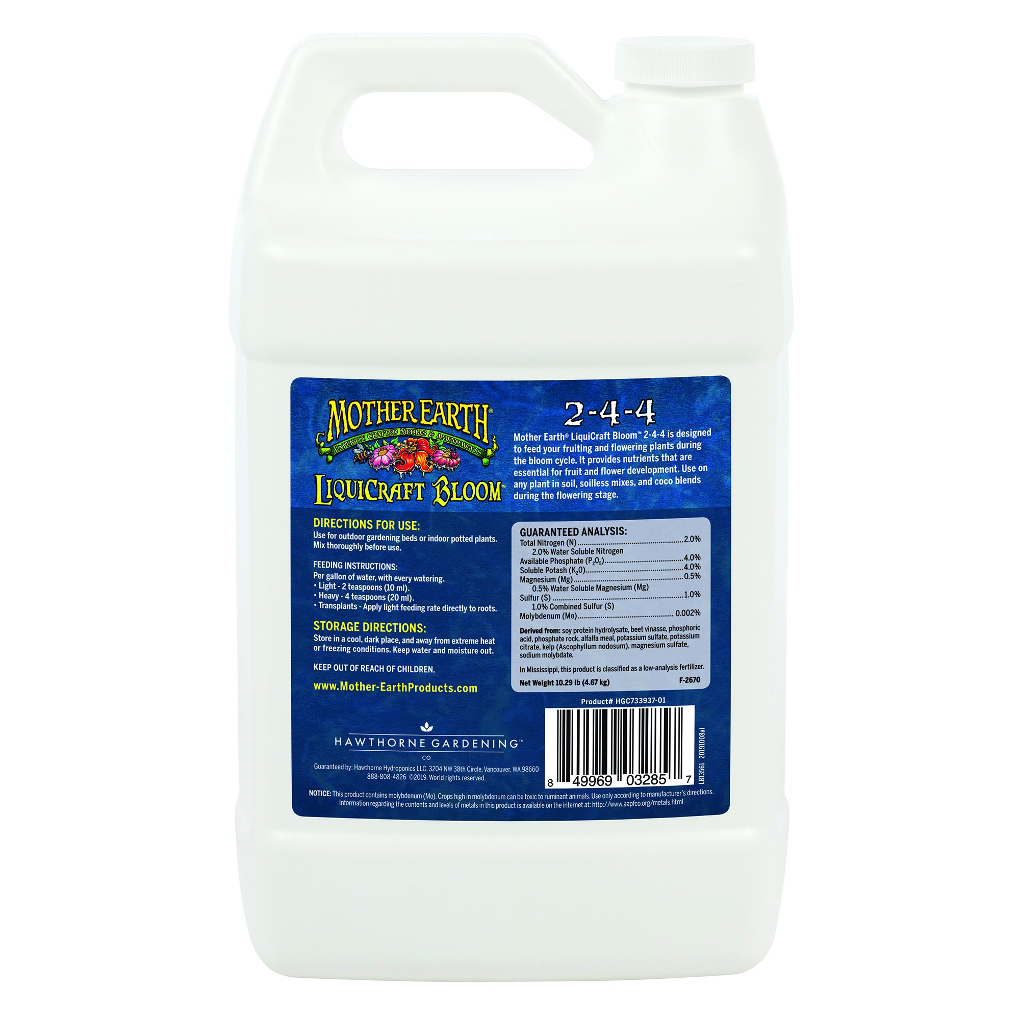 Mother Earth 1gal LiquiCraft Bloom 2-4-4 — Single Unit - Image 2