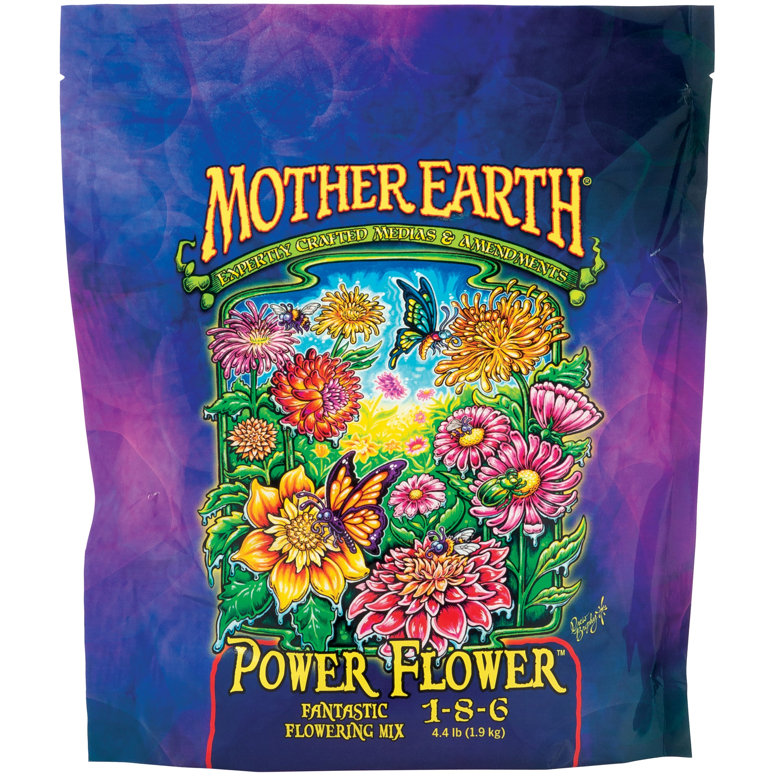 Mother Earth 4.4# Power Flower Fantastic Flowering Mix 1-8-6 — Single Unit