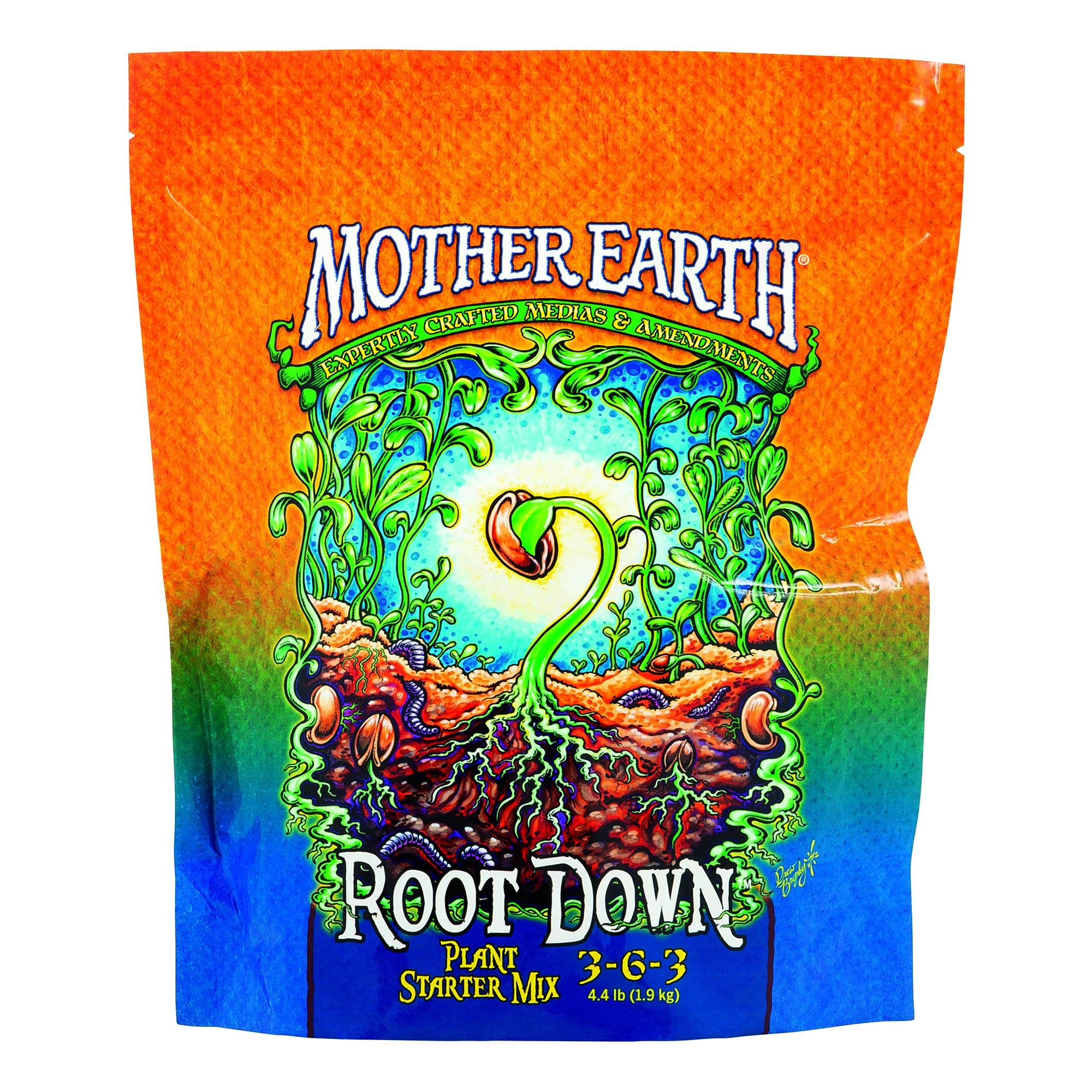 Mother Earth 4.4# Root Down Plant Starter Mix 3-6-3 — Single Unit