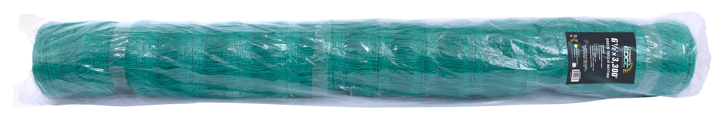 Grower's Edge 6.5ft x 3300ft Trellis Netting Bulk Roll Green — Single Unit