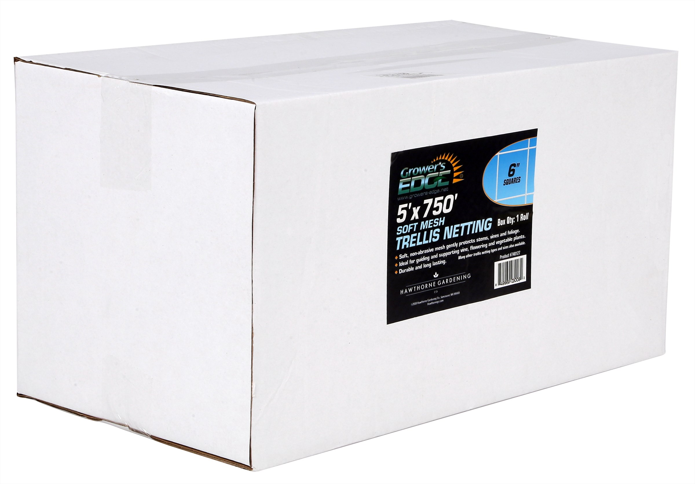 Grower's Edge 5ft x 750ft Soft Mesh Trellis Netting Bulk Roll w/ 6in Squares — Single Unit - Image 3