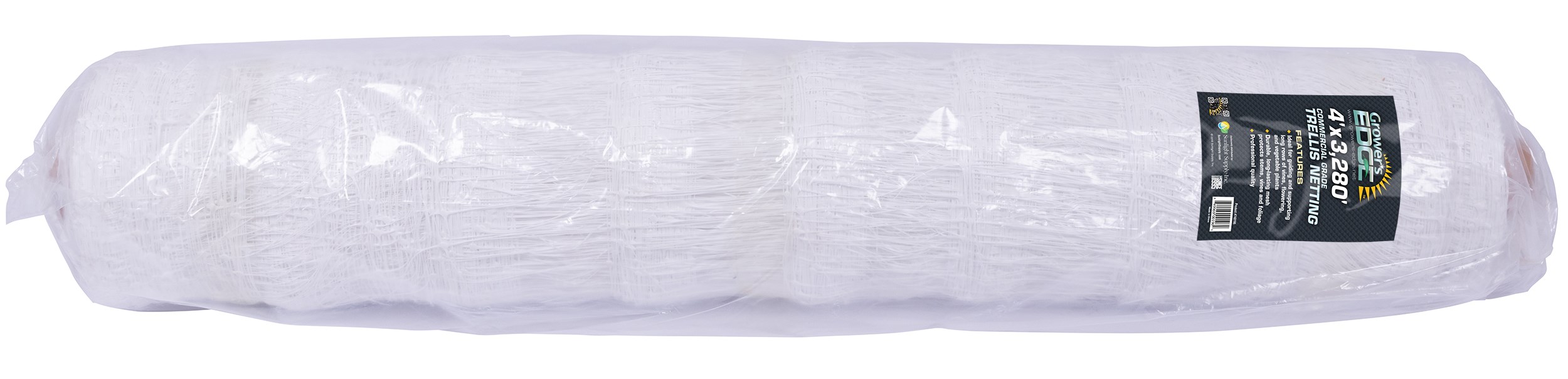 Grower's Edge 4ft x 3280ft Commercial Grade Trellis Netting Bulk Roll — Single Unit