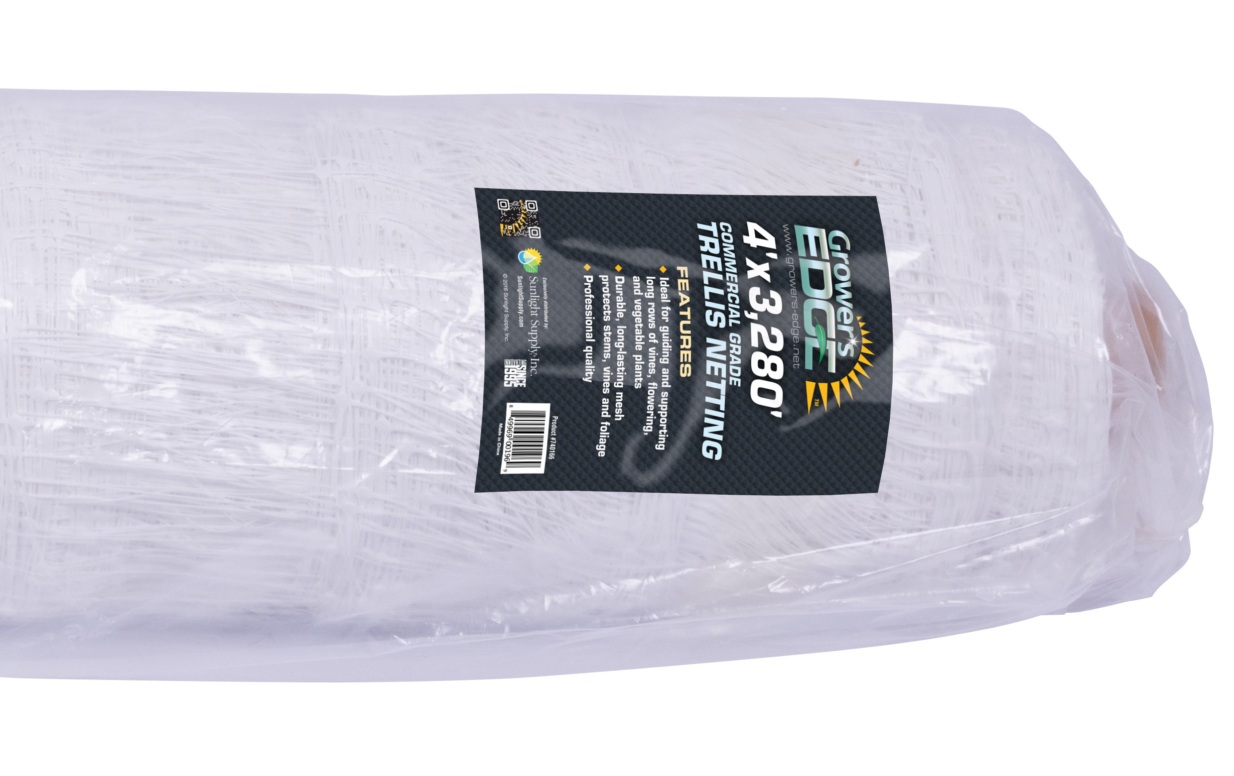 Grower's Edge 4ft x 3280ft Commercial Grade Trellis Netting Bulk Roll — Single Unit - Image 2