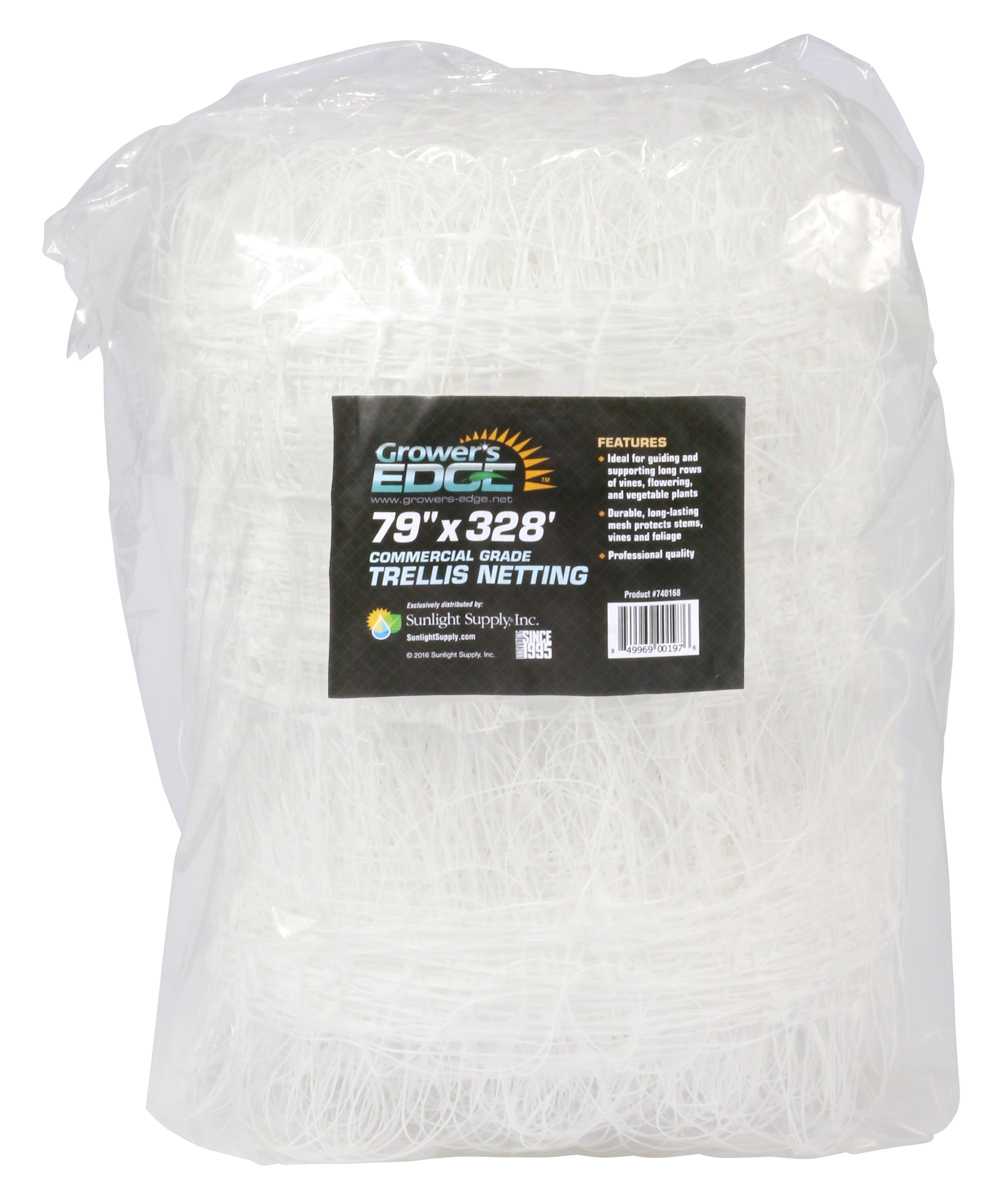 Grower's Edge 6.5ft x 328ft Commercial Grade Trellis Netting — Single Unit