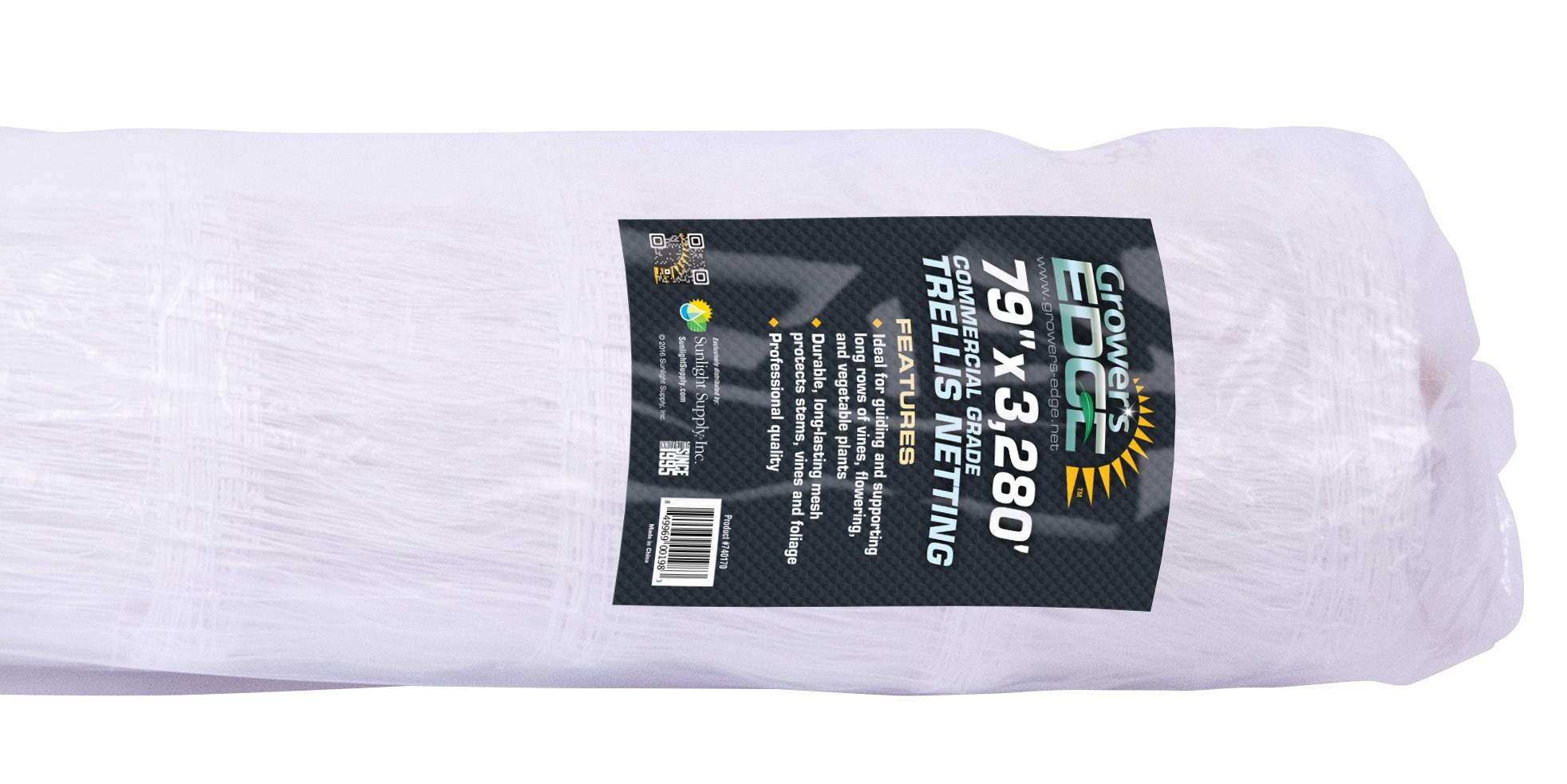 Grower's Edge 6.5ft x 3280ft Commercial Grade Trellis Netting Bulk Roll — Single Unit - Image 2