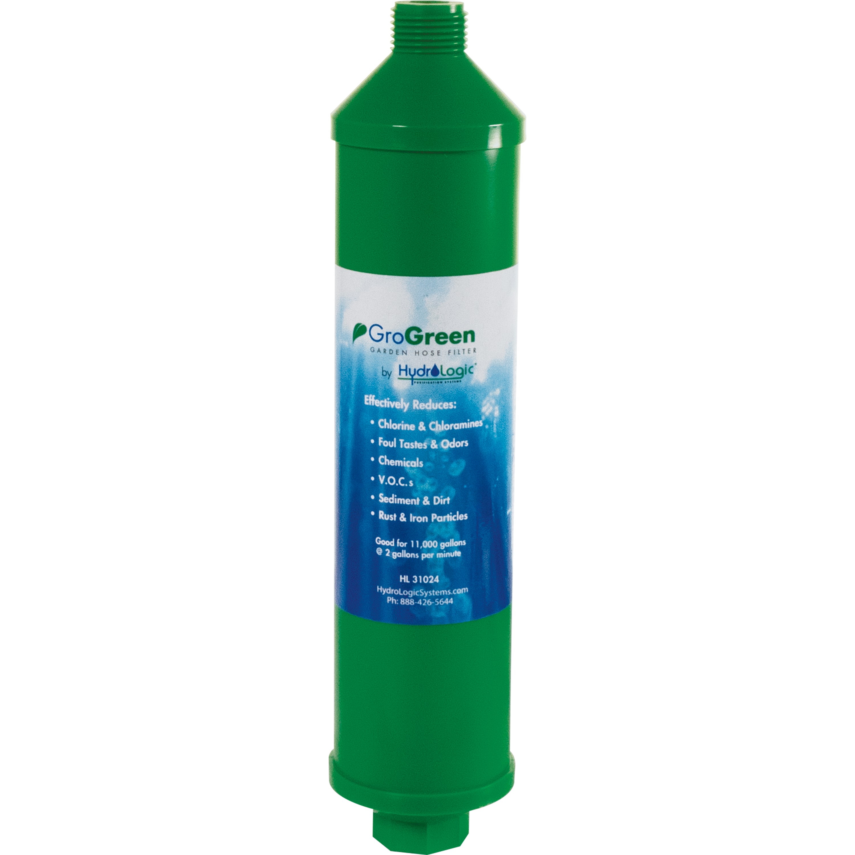 Hydro-Logic GroGreen Garden Hose Filter — Single Unit