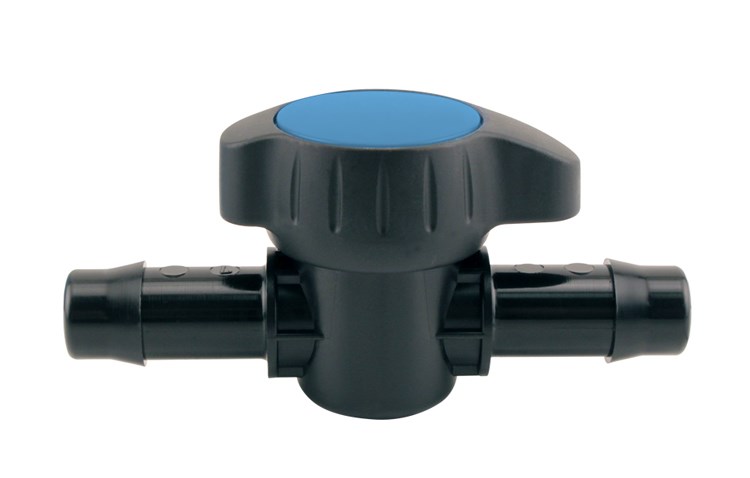 Hydro Flow 1/2in Premium Barbed Ball Valve in Display Box — Single Unit