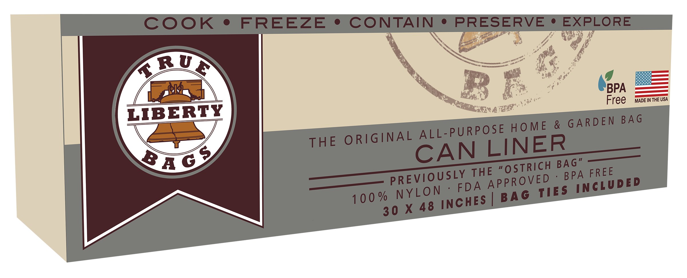 True Liberty 10pk Can Liner 30in x 48in — Single Unit