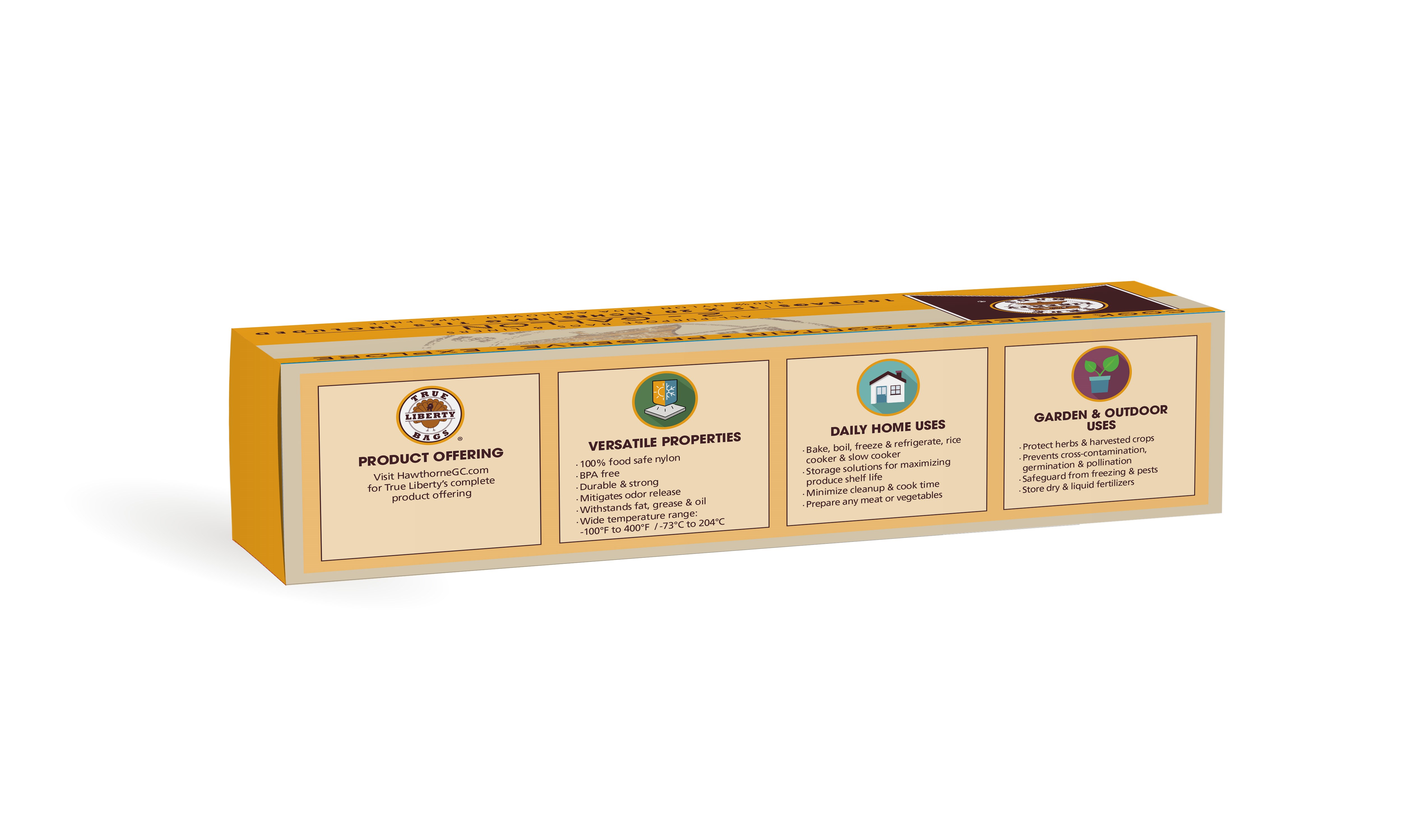 True Liberty 100pk 2gal Bags 12in x 20in — Single Unit - Image 2