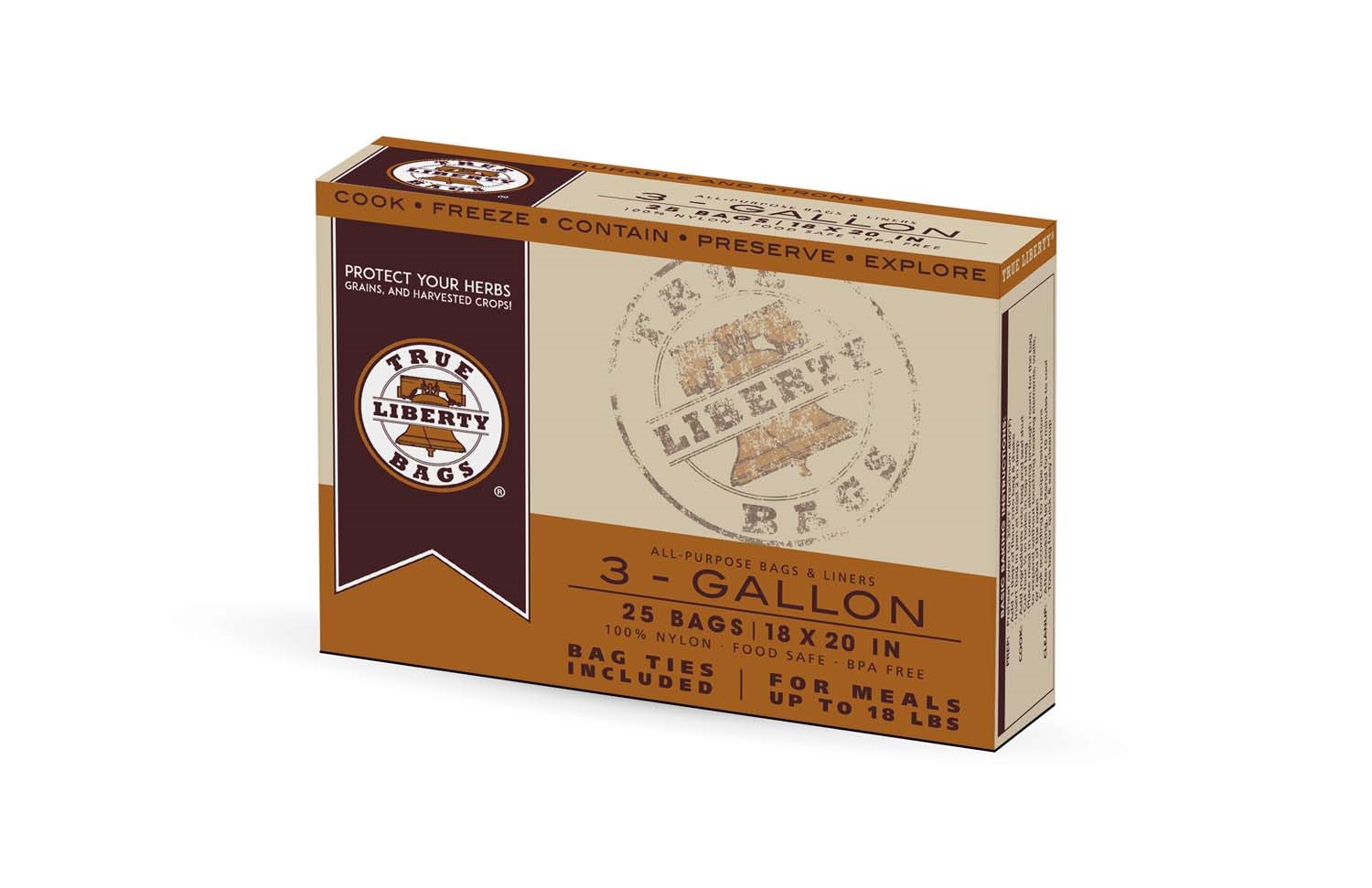 True Liberty 25pk 3gal Bags 18in x 20in — Single Unit