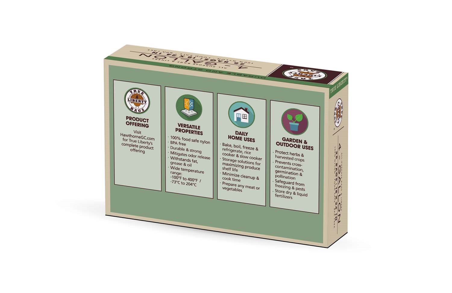True Liberty 25pk 4gal Bags 18in x 24in — Single Unit - Image 2