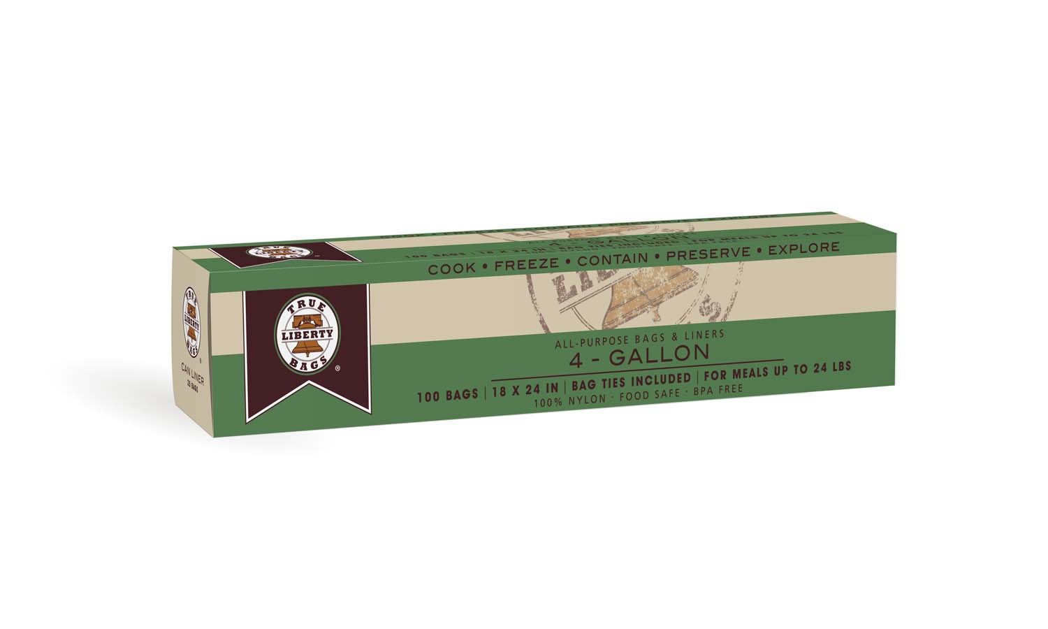 True Liberty 100pk 4gal Bags 18in x 24in — Single Unit
