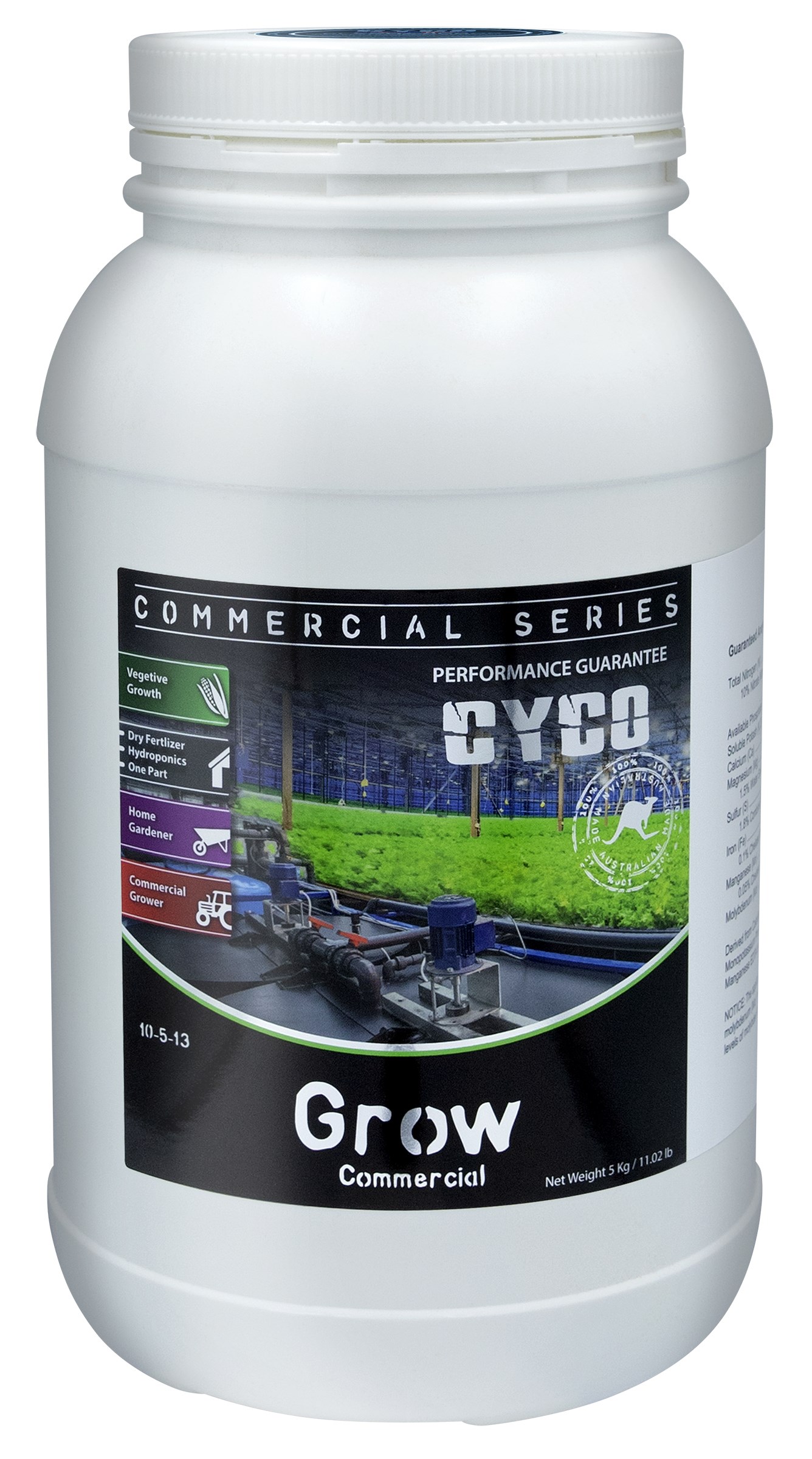 CYCO 5kg Commercial Series Grow — Single Unit