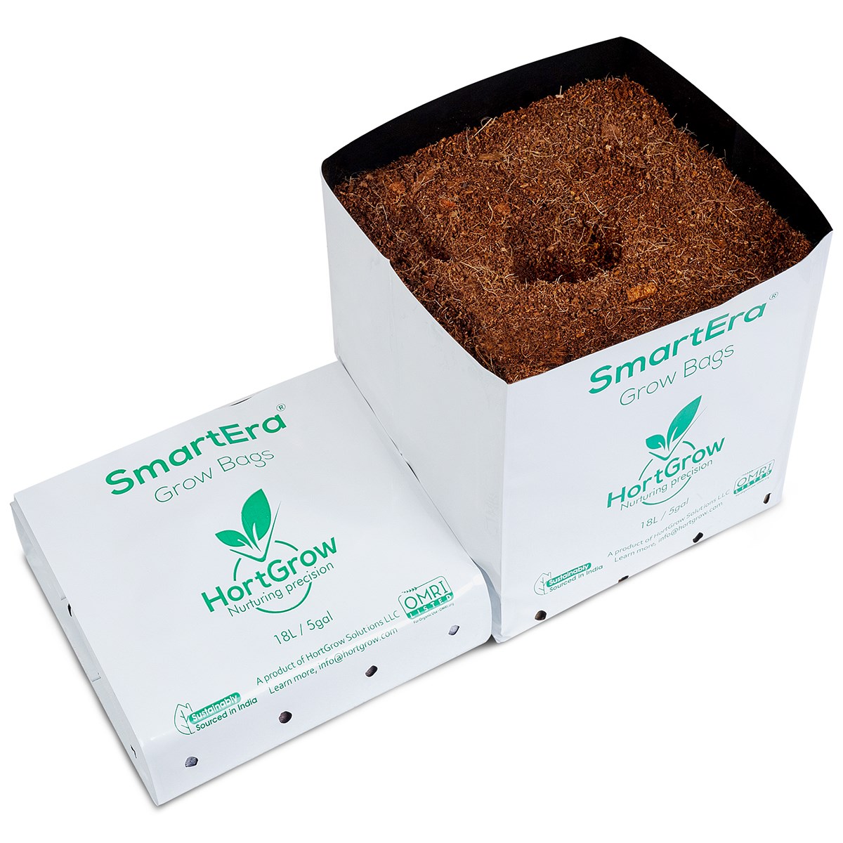 HortGrow SmartEra Grow Bag 18L Plastic Bag 11x11x11"
