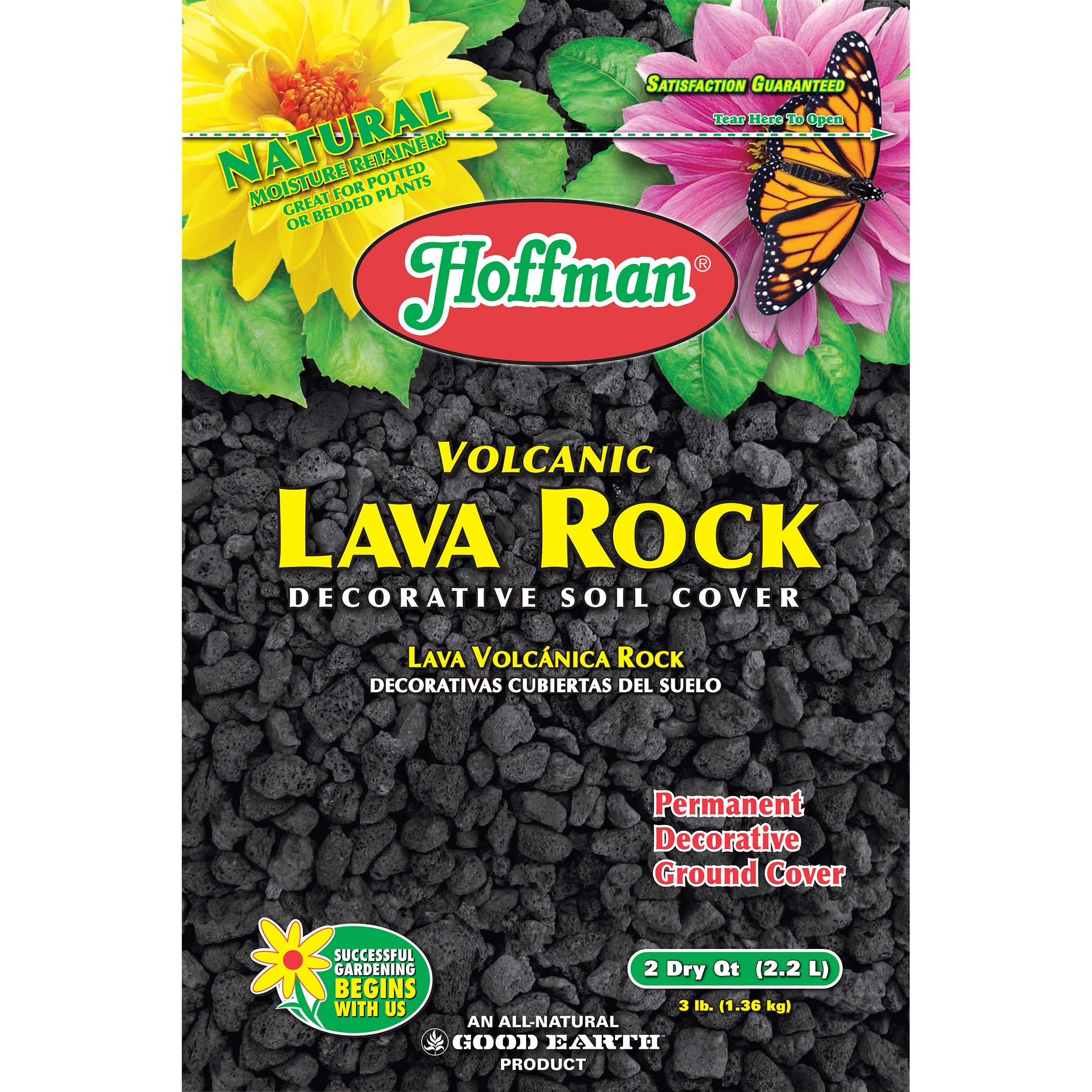 Hoffman 2qt Volcanic Lava Rock Black — priced per each; minimum 10; multiples of 10