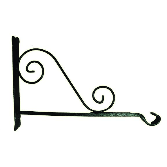 Hookery 18" Heavy Duty Forged Hanger With Scroll — priced per each; minimum 6; multiples of 6