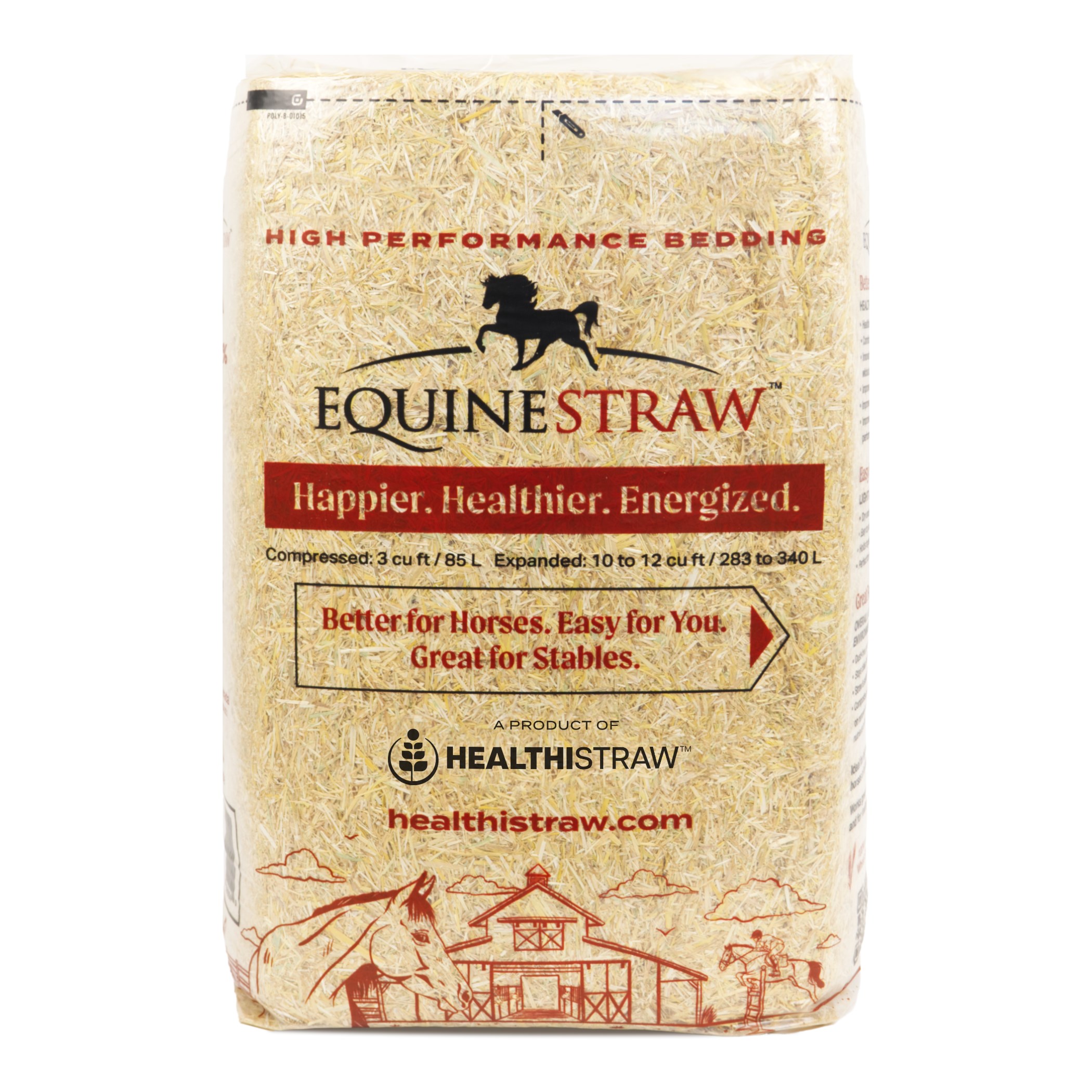 EquineStraw 3cf Animal Bedding Wheat Straw