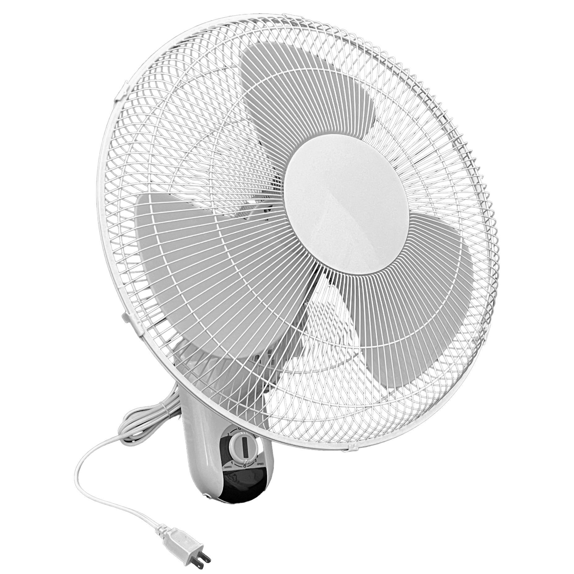 Hort2O 16" Wall Mount 3 Speed Oscillating Fan