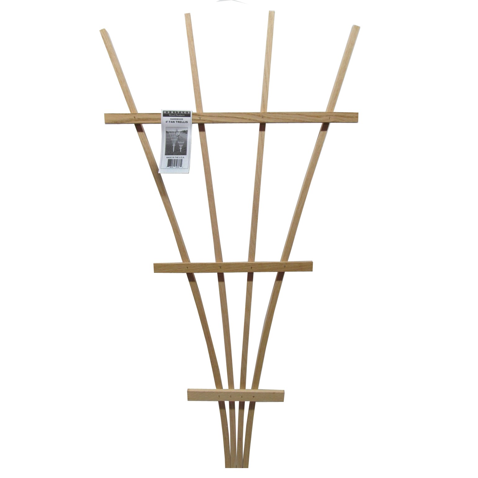 Heritage Wood 5' Fan Trellis — priced per each; minimum 6; multiples of 6