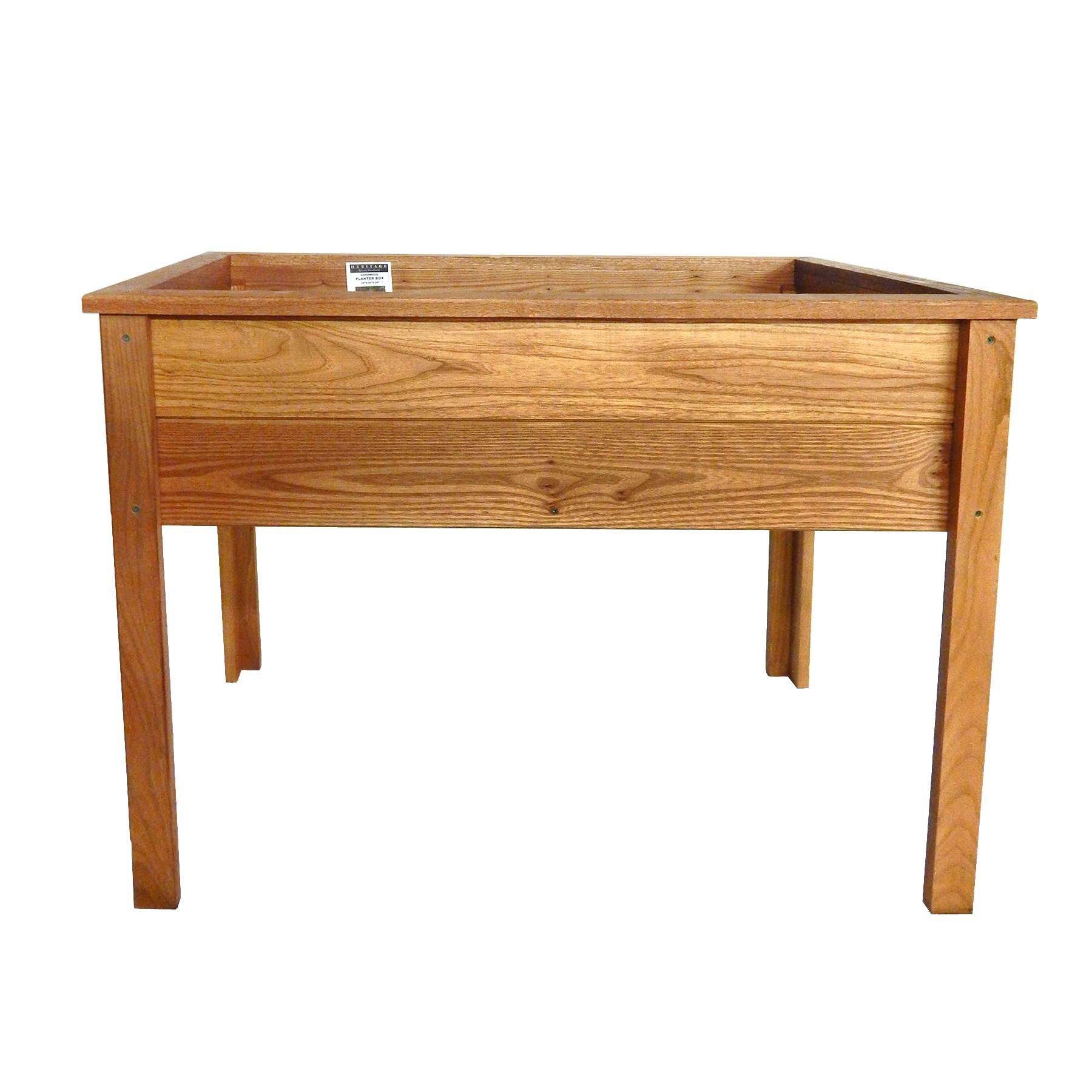Heritage Wood Planter Box w/ Legs 12"x36"x28" Stained Walnut
