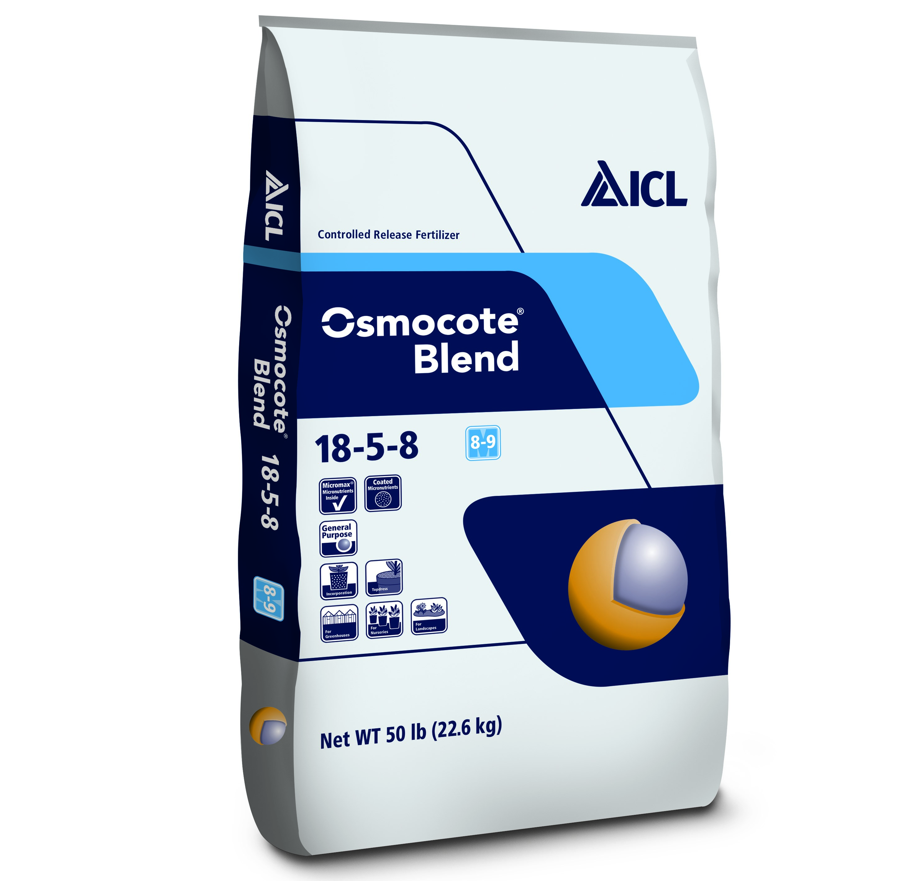 Osmocote Blend 18-5-8 8-9M 50Lb — Single Unit