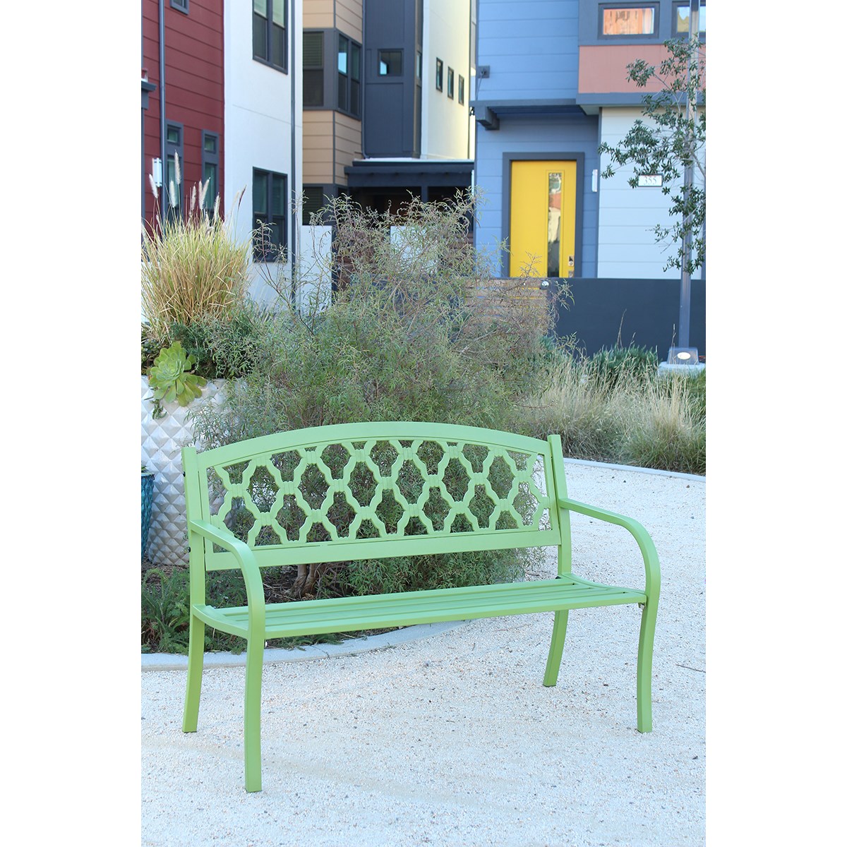 Innova Salem Steel Bench Urban Green