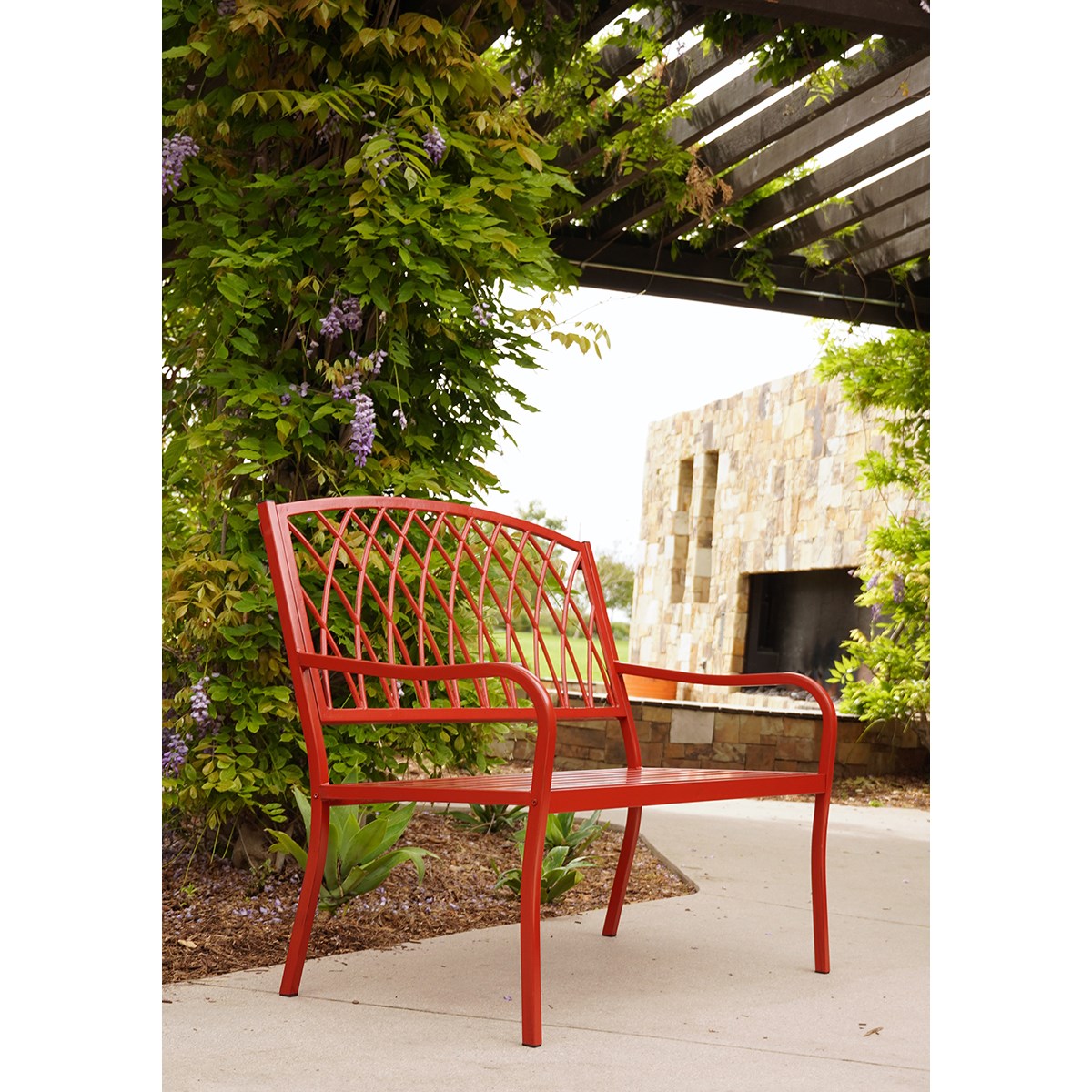 Innova Lancaster Steel Bench Brush Red