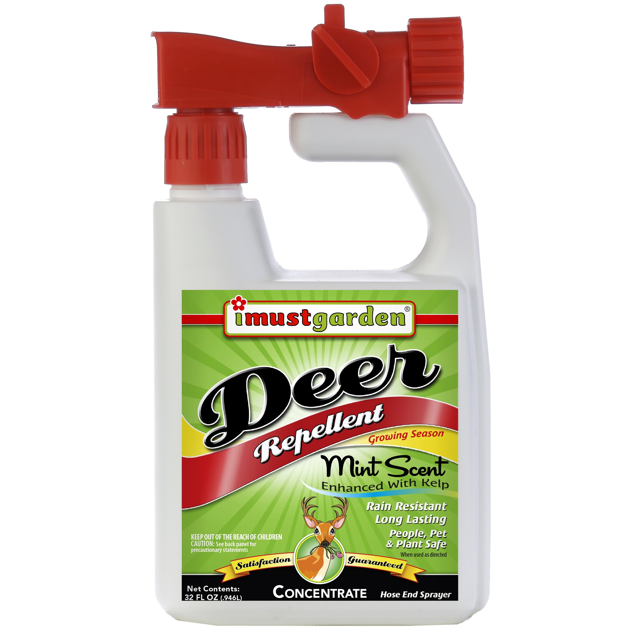 IMG 32oz Deer Repellent All Season Hose End Mint Scent Ready to Spray — priced per each; minimum 12; multiples of 12