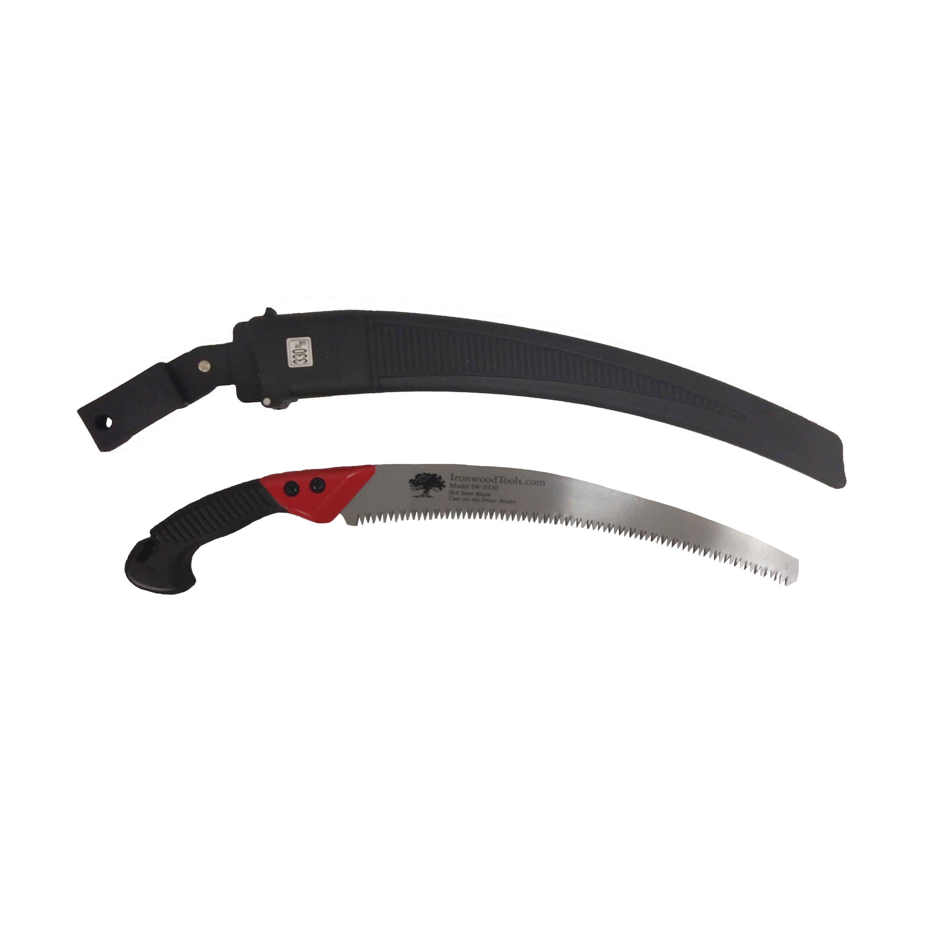 Ironwood 13" Pistol Grip Curved Saw With Sheath — priced per each; minimum 6; multiples of 6