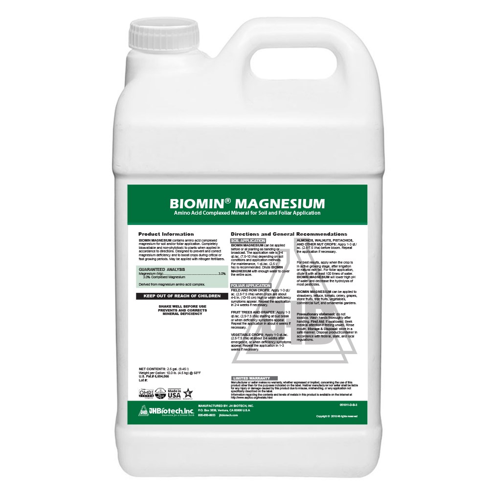 JH Biomin Magnesium 3% 2.5Gl OMRI — Single Unit