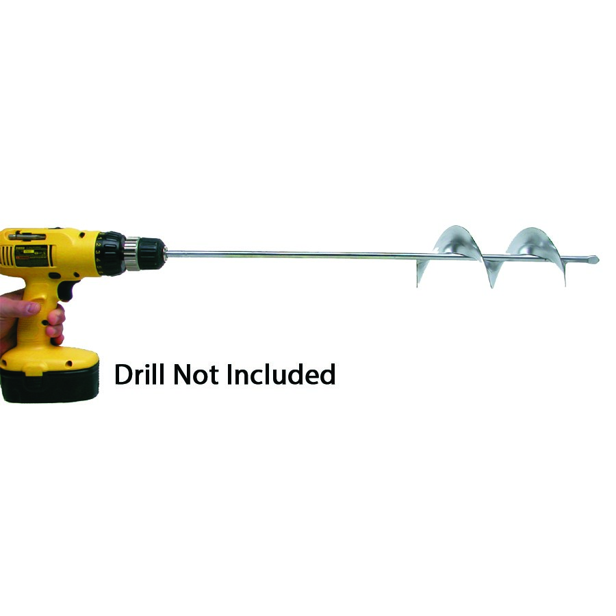 Jisco 24" Bulb Planter Auger 3-1/4" Hole Diameter — priced per each; minimum 4; multiples of 4
