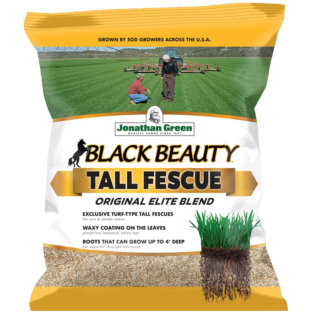 Jonathan Green 3# Black Beauty Tall Fescue — priced per each; minimum 15; multiples of 15